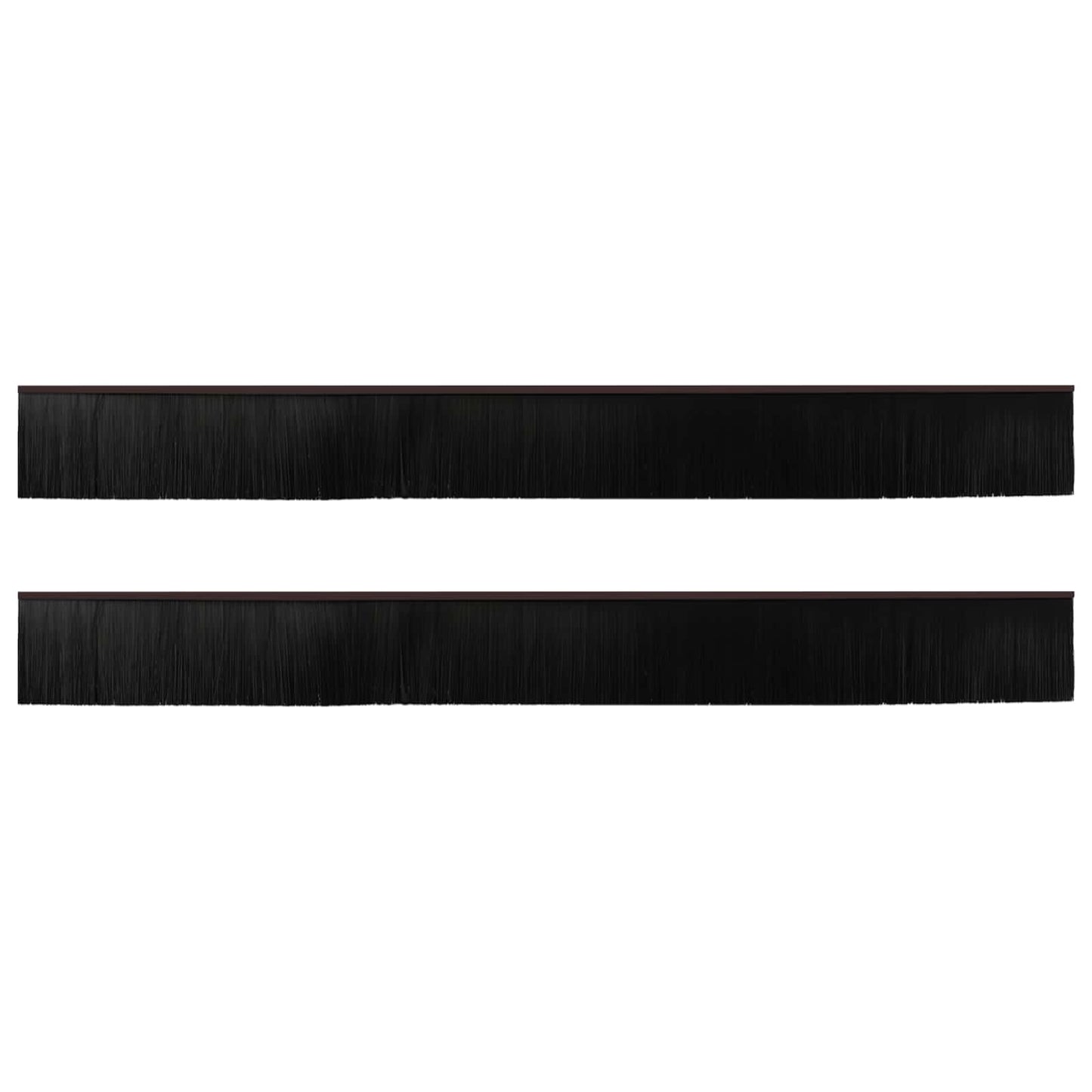 Self-adhesive Door Brush Seals 2 pcs Brown 100 cm