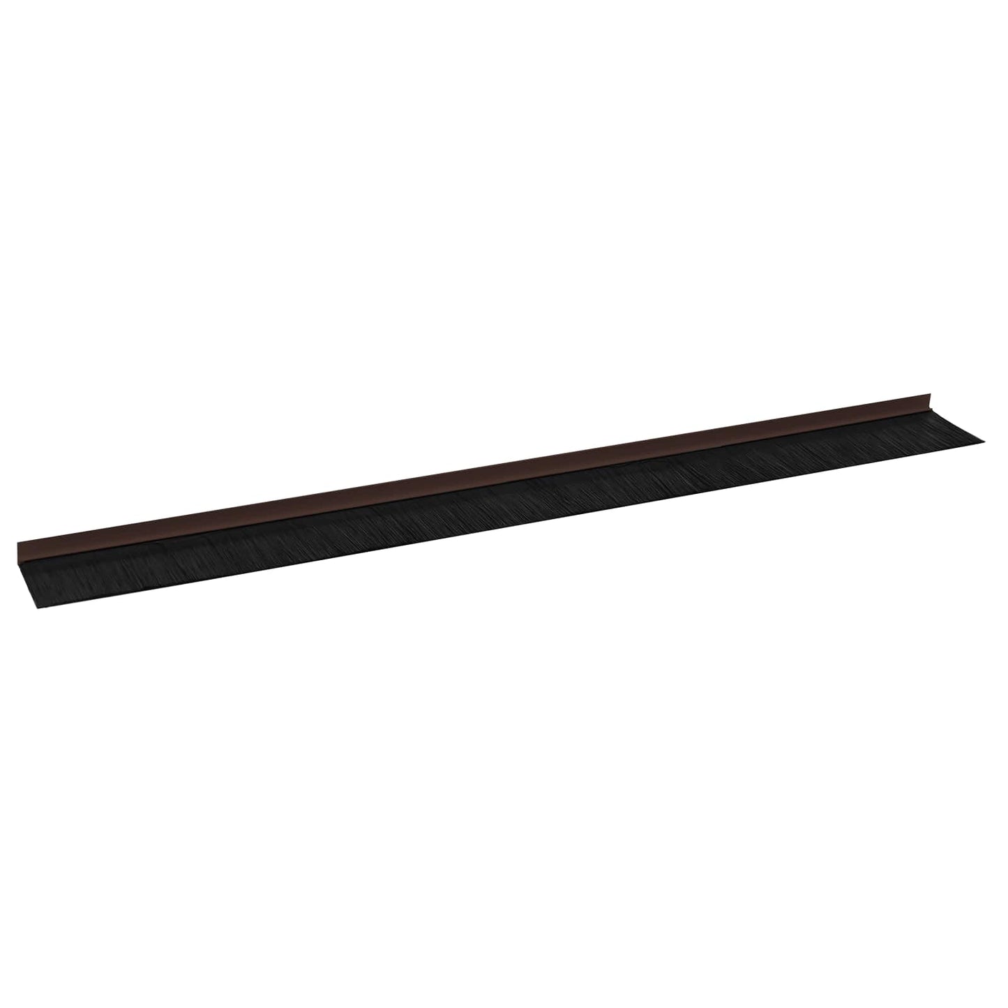 Self-adhesive Door Brush Seals 6 pcs Brown 100 cm