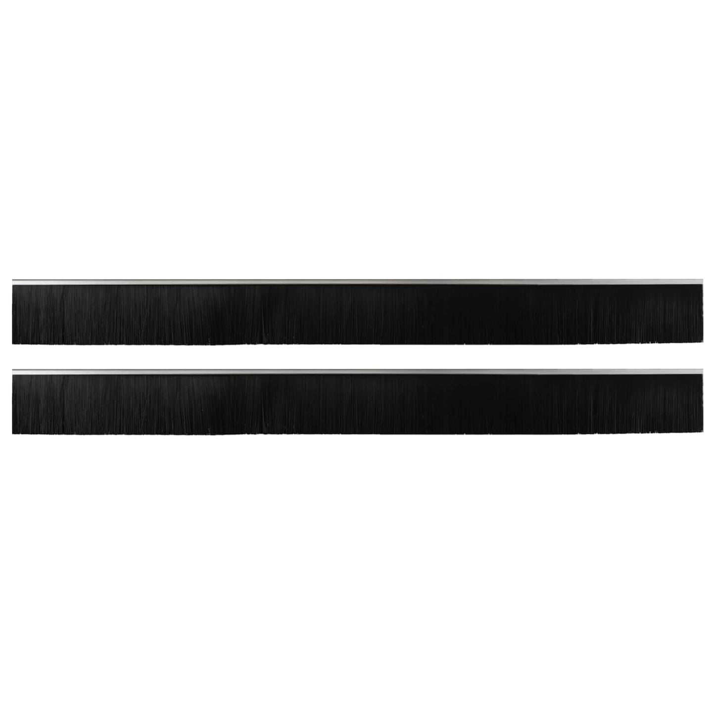 Self-adhesive Door Brush Seals 2 pcs Silver 100 cm