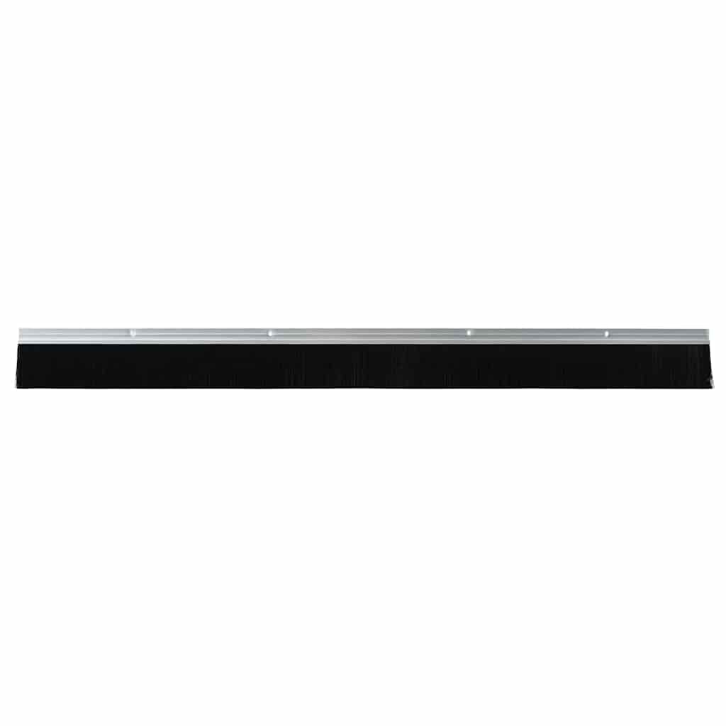 Screw-on Door Brush Seals 6 pcs Silver 100 cm Aluminium Alloy