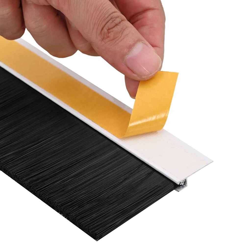 Self-adhesive Door Brush Seals 2 pcs White 100 cm