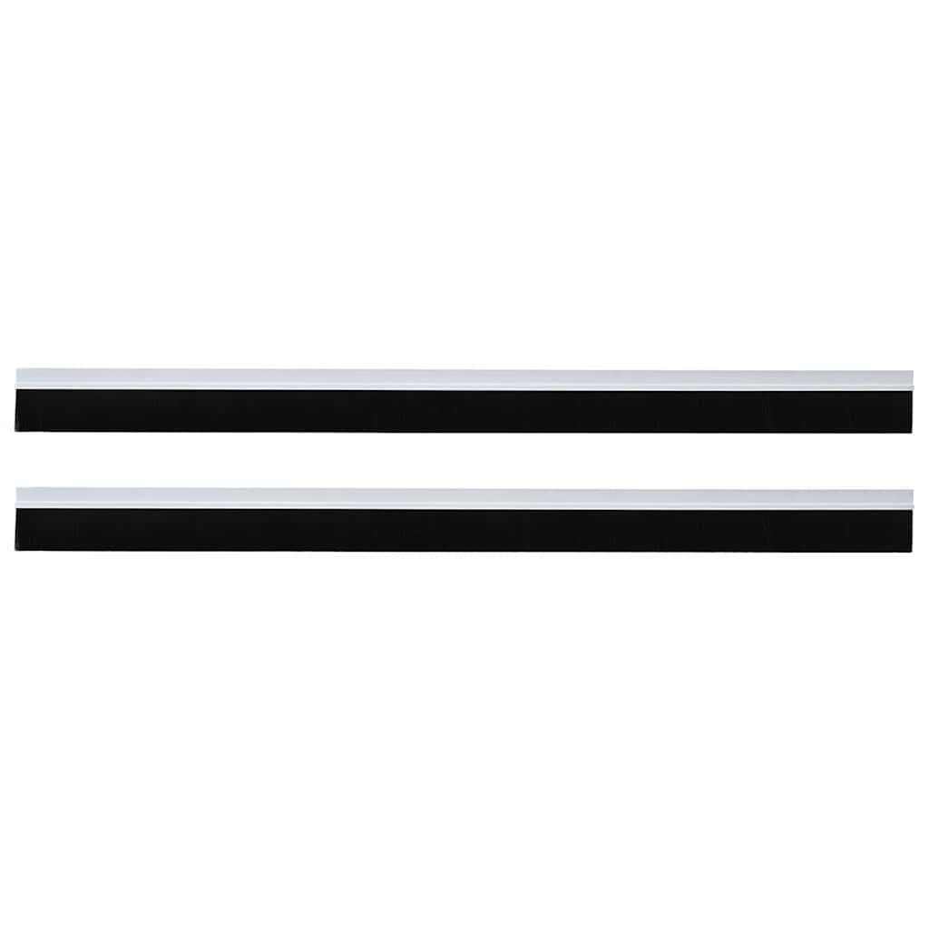 Self-adhesive Door Brush Seals 2 pcs White 100 cm
