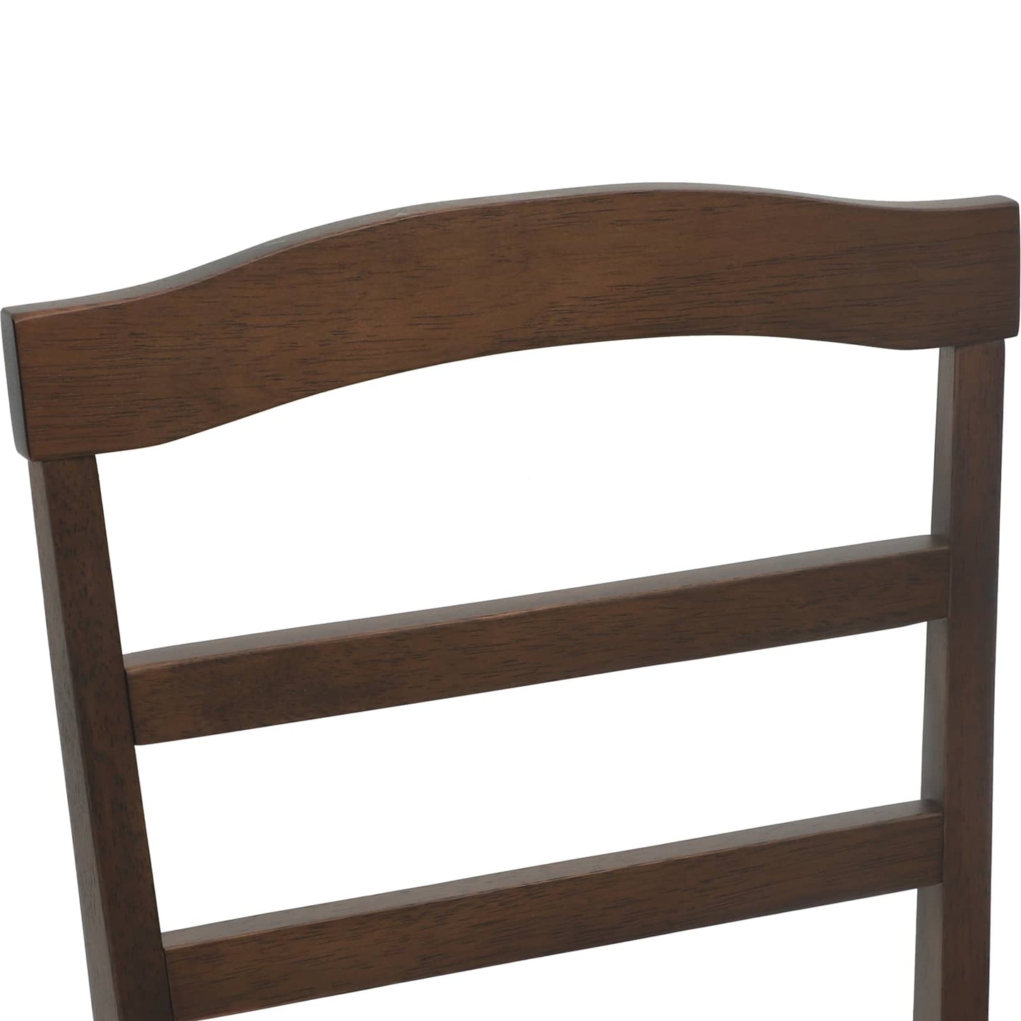 Dining Chair 2 pcs Light Brown and Black Solid Rubber Wood