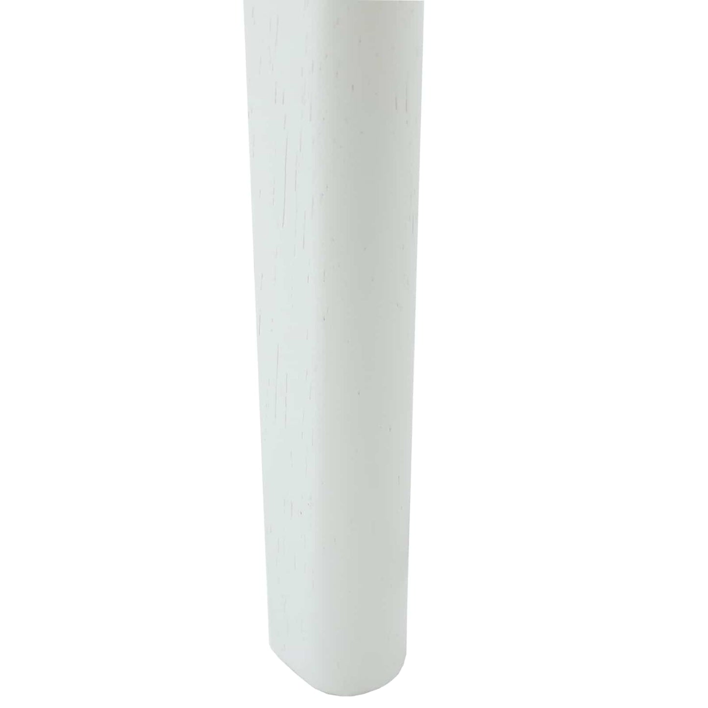 Dining Chair 2 pcs White and Brown Solid Rubber Wood