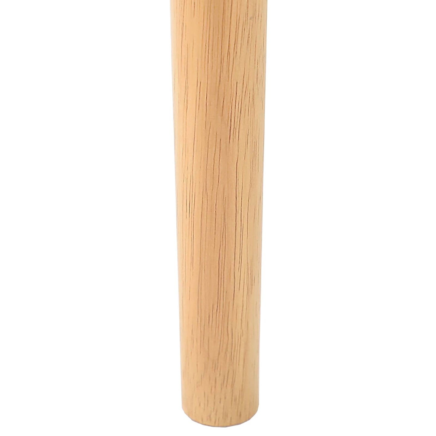 Dining Chair 2 pcs Natural and Light Solid Rubber Wood