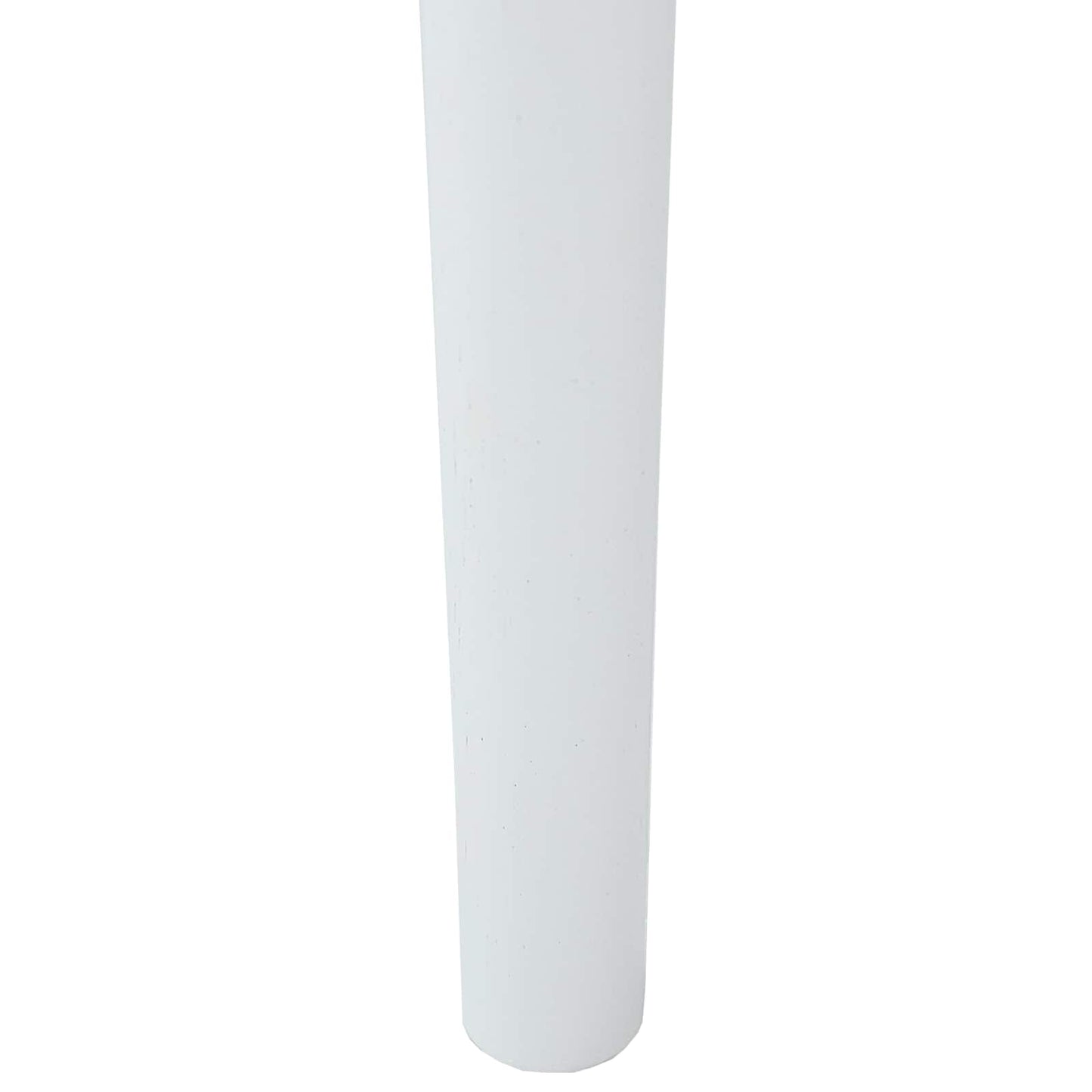 Dining Chair 2 pcs White and Natural Solid Rubber Wood
