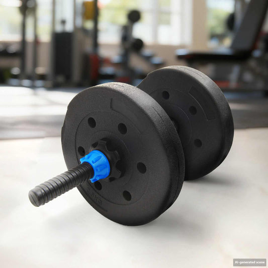 Weight Plates 4 pcs 10 kg Black Cement and Iron Sand