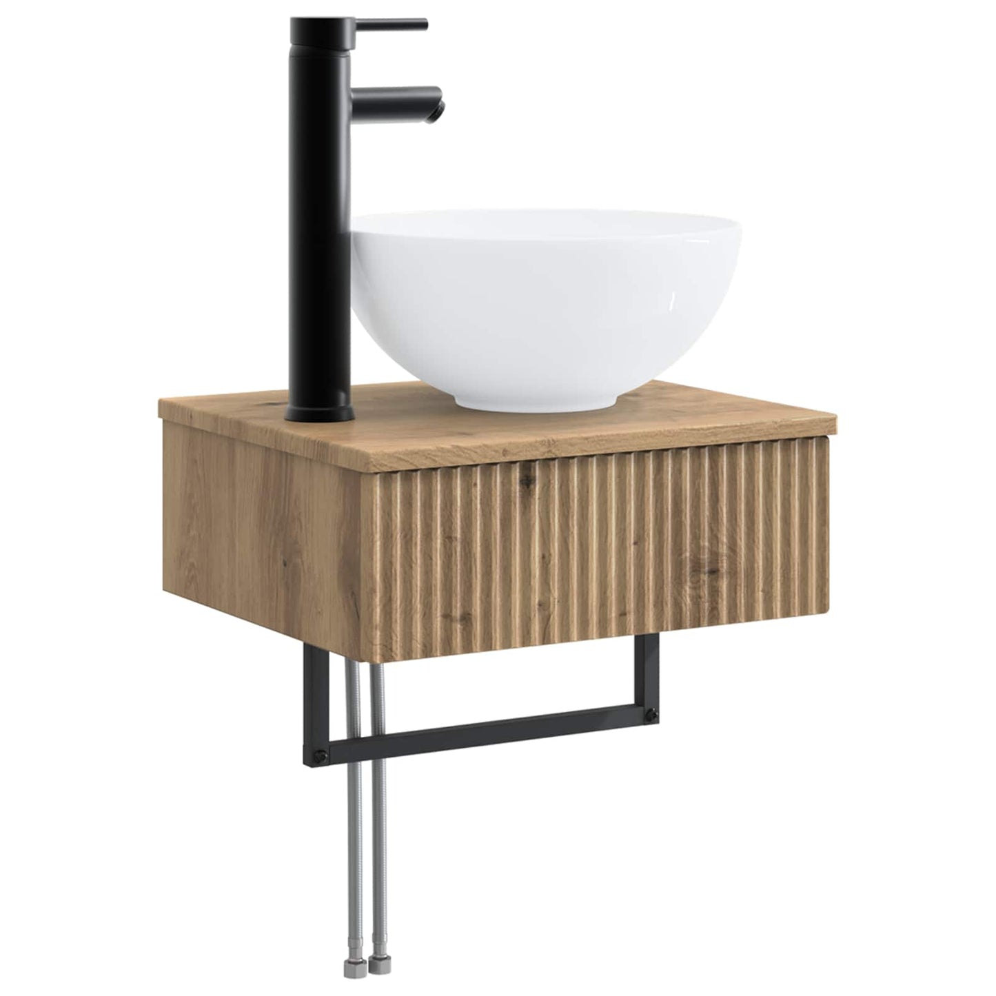 Bathroom Furniture Set 3 pcs Artisan Oak Engineered Wood