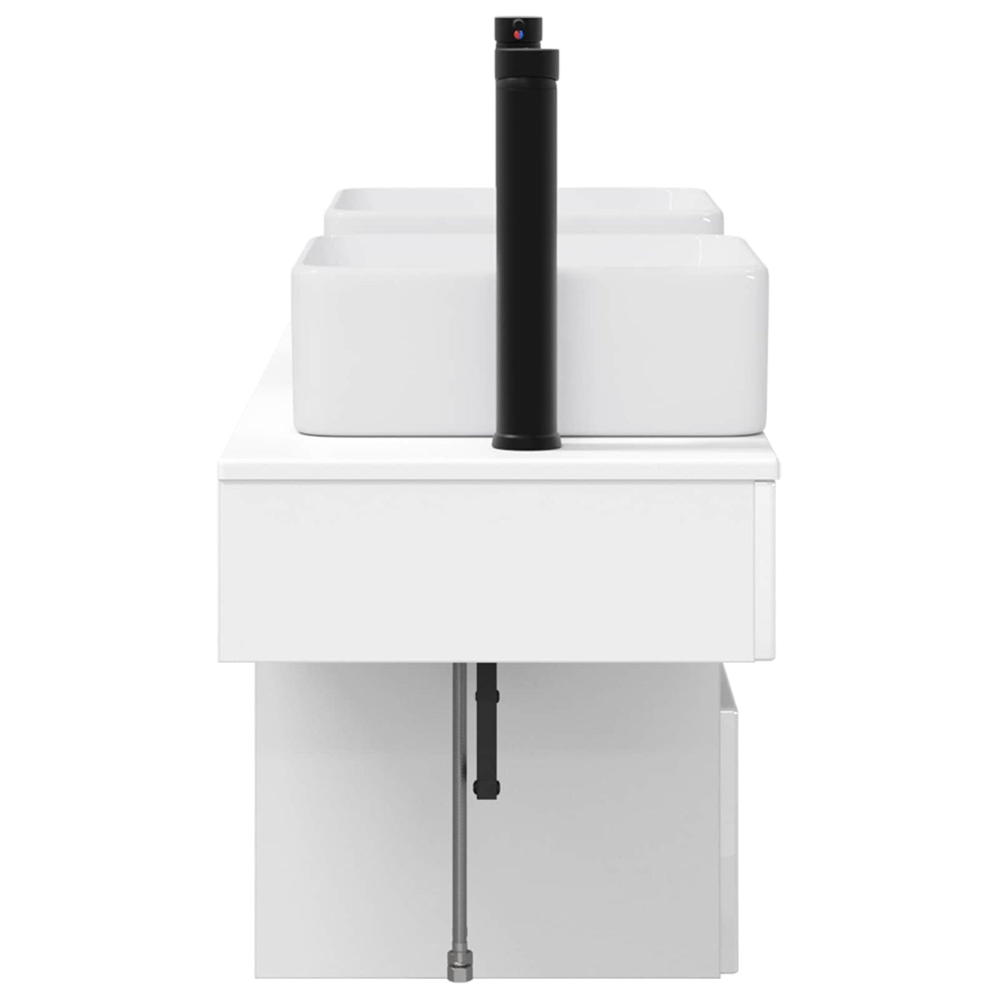 Bathroom Furniture Set 3 pcs White Engineered Wood