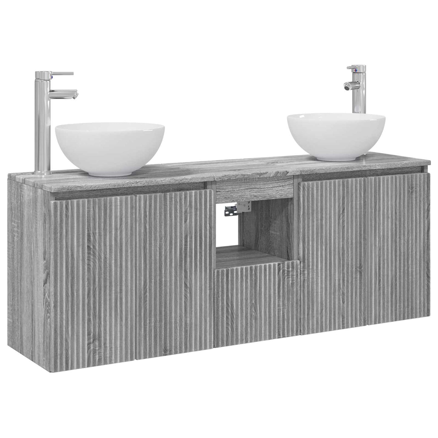Bathroom Cabinet Set 3 pcs Grey Sonoma 49.5 x 35 x 63 cm