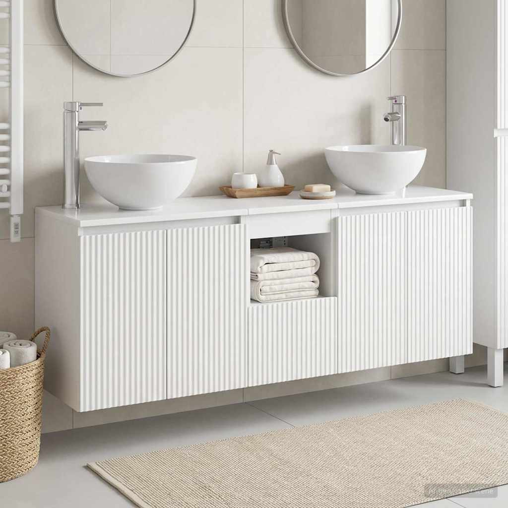 Bathroom Cabinet Set 3 pcs White 49.5 x 41 x 64.5 cm