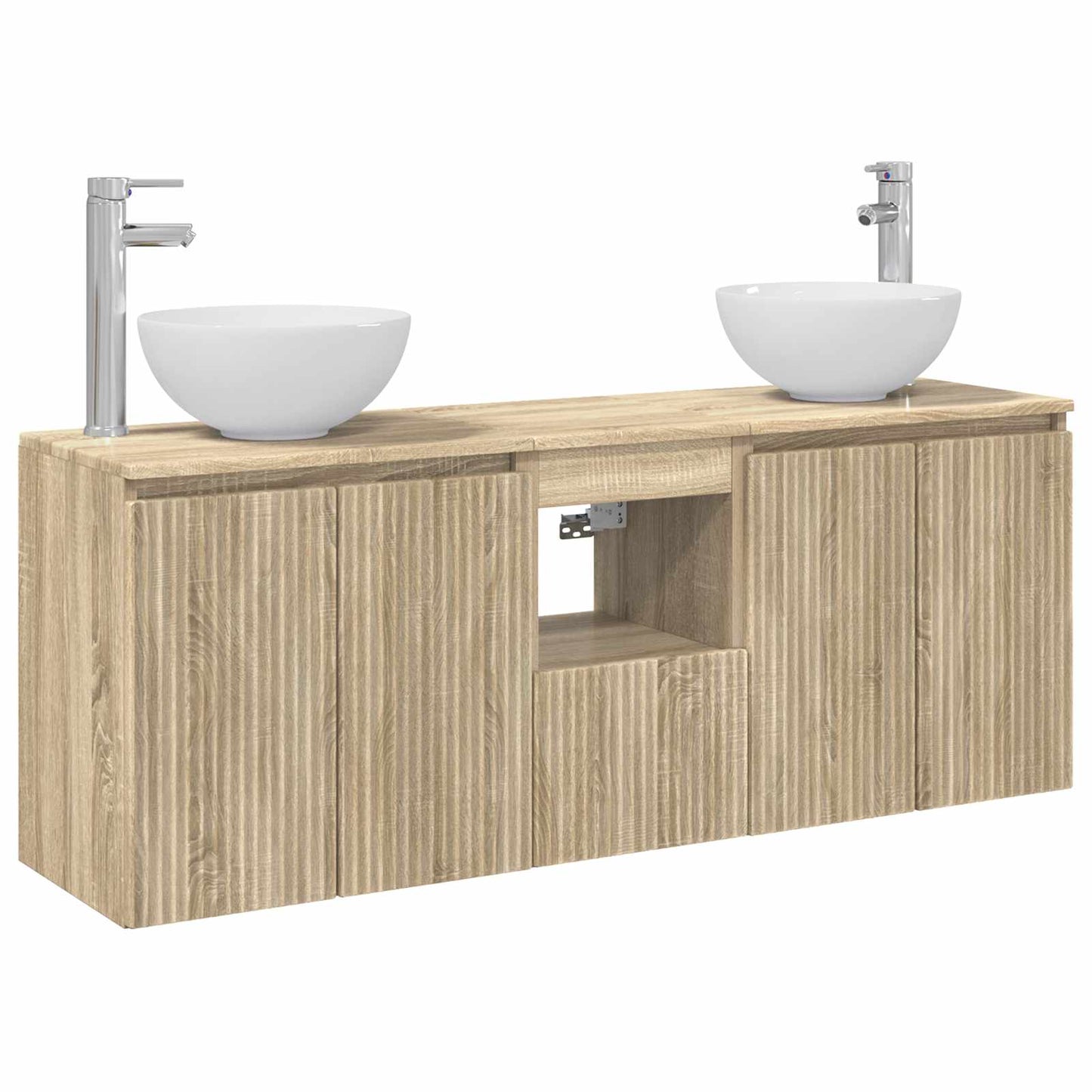Bathroom Cabinet Set 3 pcs Sonoma Oak 49.5 x 41 x 64.5 cm