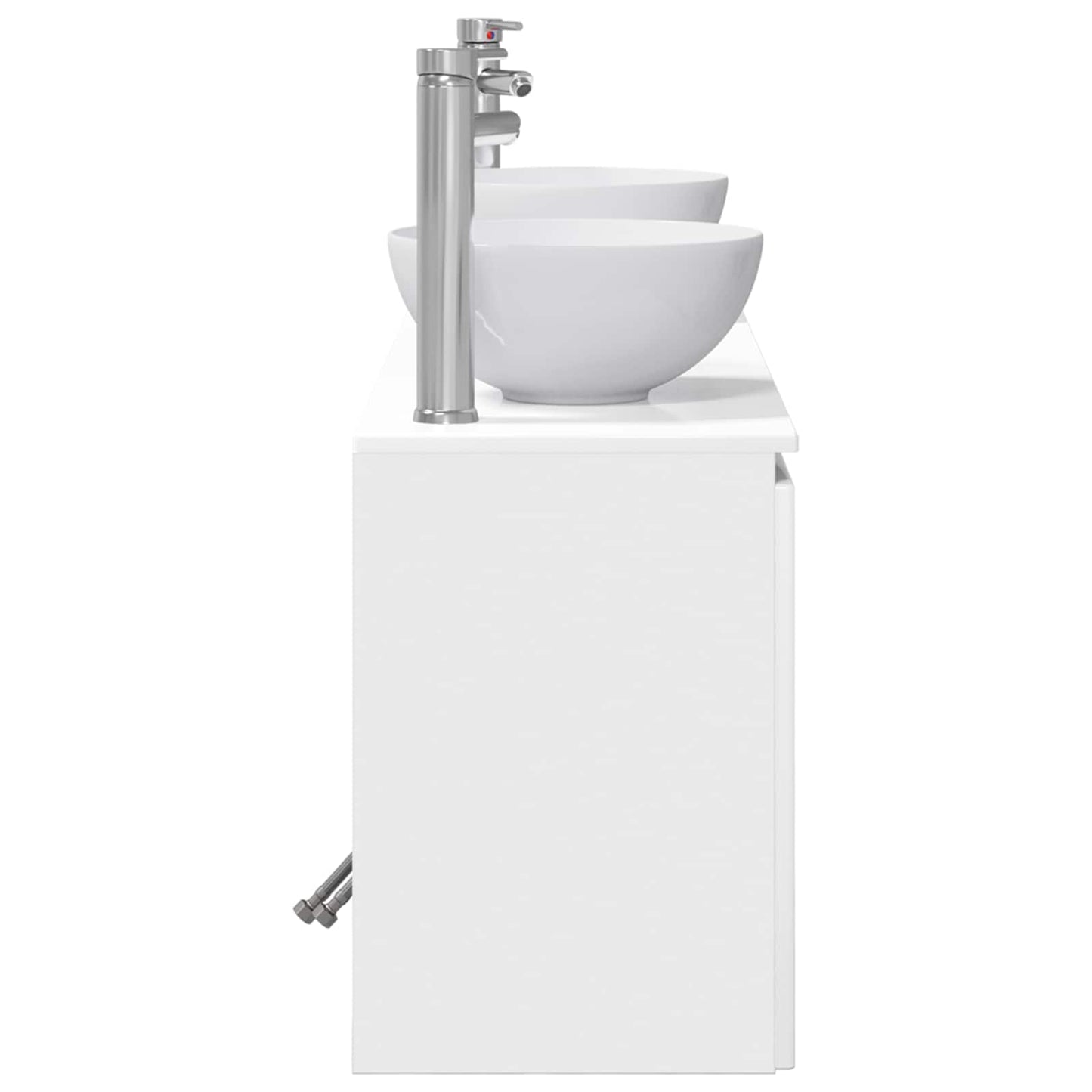 Bathroom Cabinet Set 3 pcs High Gloss White 49.5 x 41 x 64.5 cm