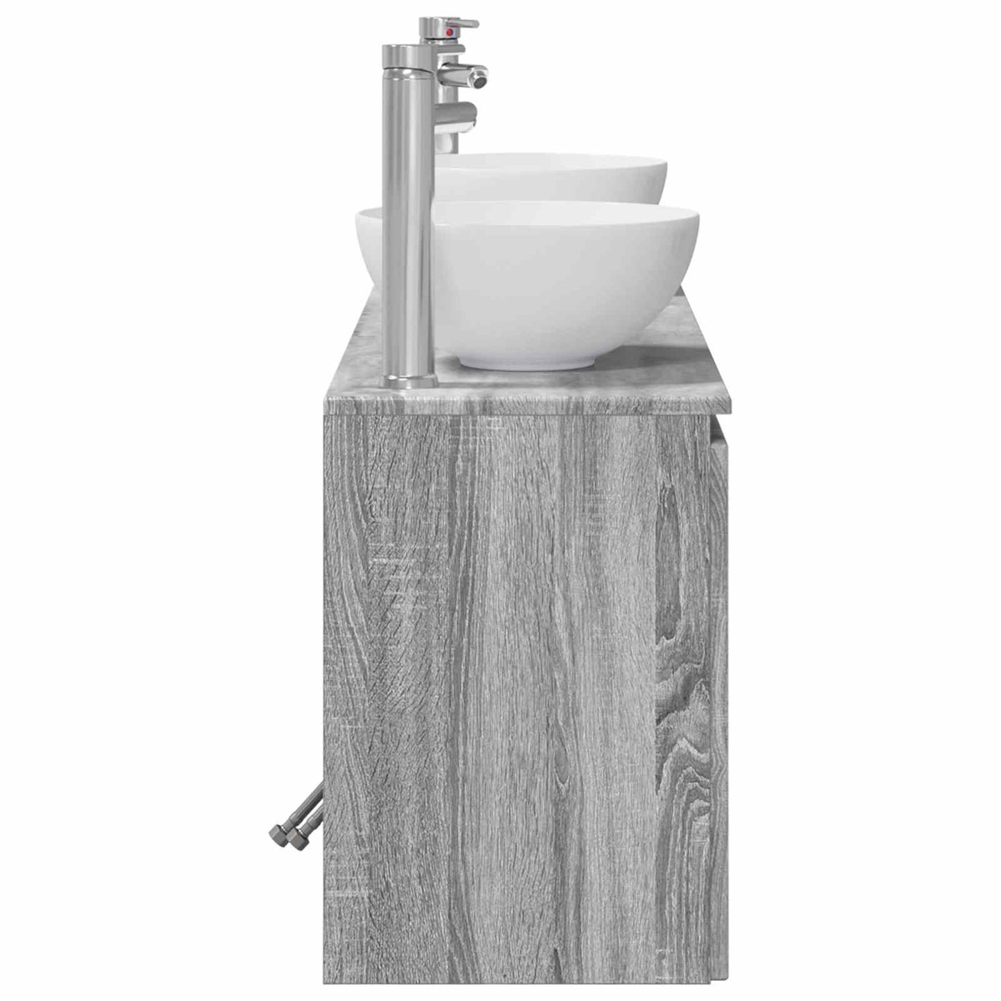 Bathroom Cabinet Set 3 pcs Grey Sonoma 49.5 x 41 x 64.5 cm