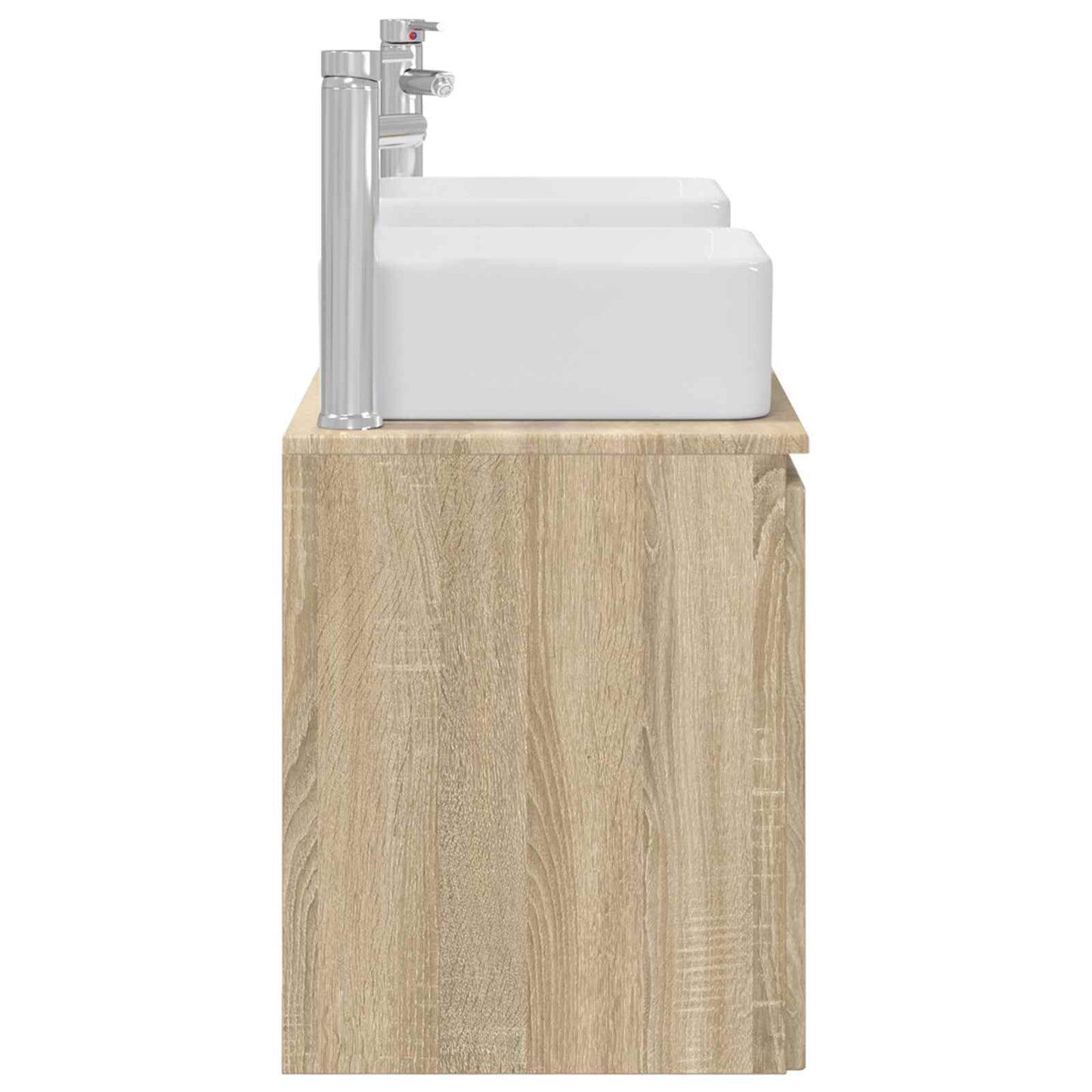 Bathroom Cabinet Set 3 pcs Sonoma Oak 49.5 x 41 x 63 cm