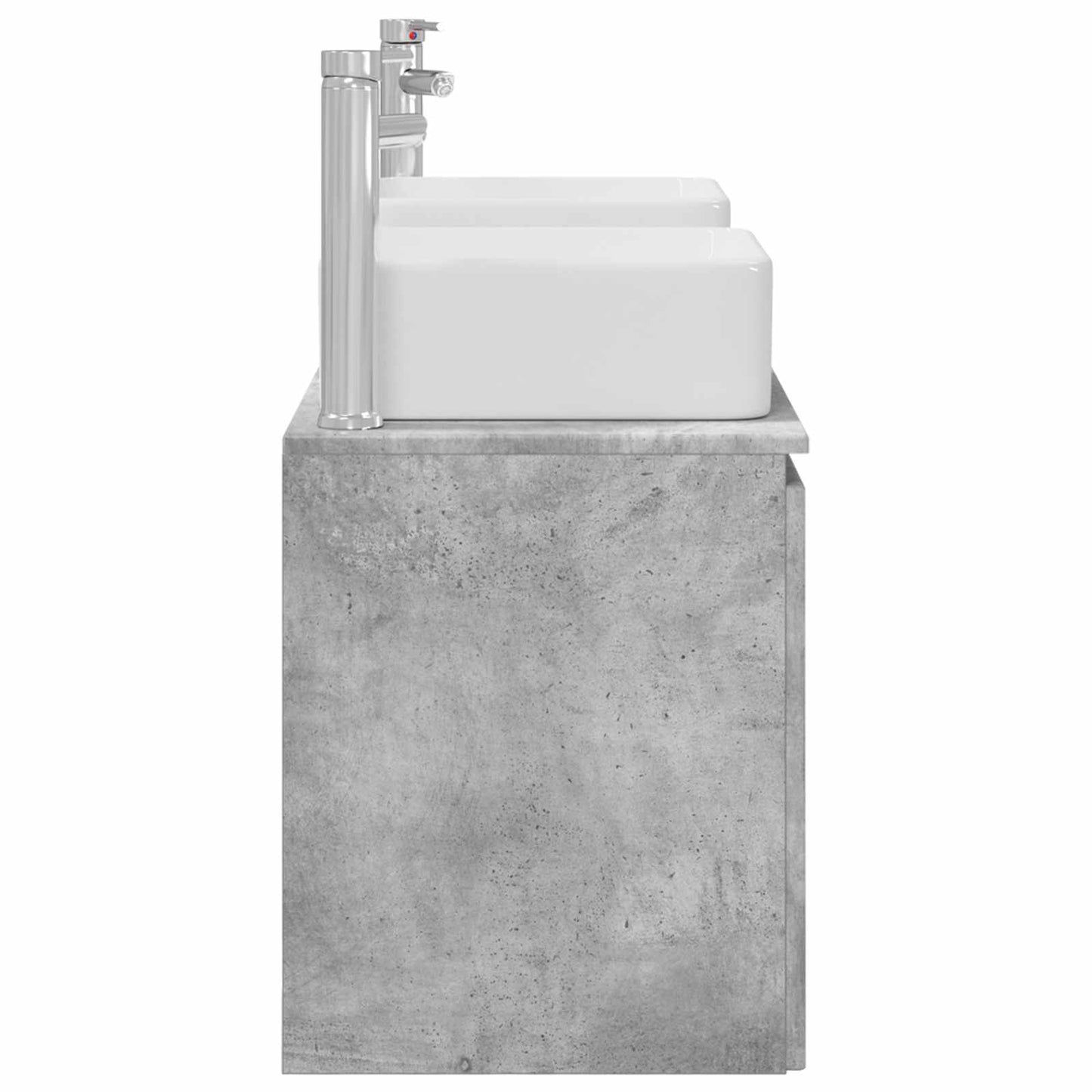 Bathroom Cabinet Set 3 pcs Concrete Grey 49.5 x 41 x 63 cm
