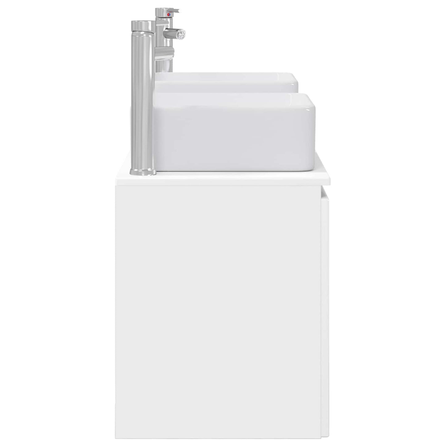Bathroom Cabinet Set 3 pcs High Gloss White 49.5 x 41 x 63 cm