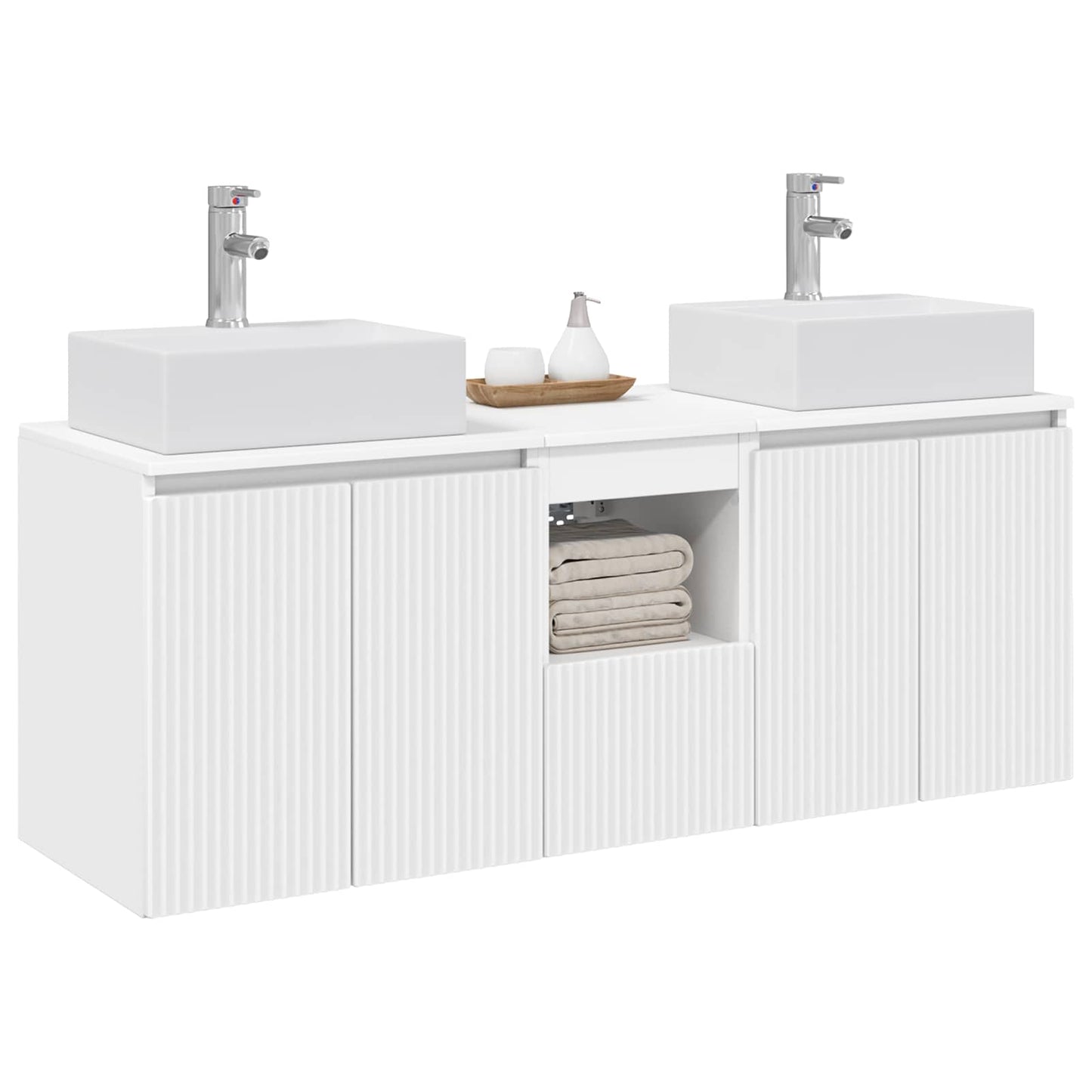 Bathroom Cabinet Set 3 pcs White 49.5 x 41 x 62.5 cm