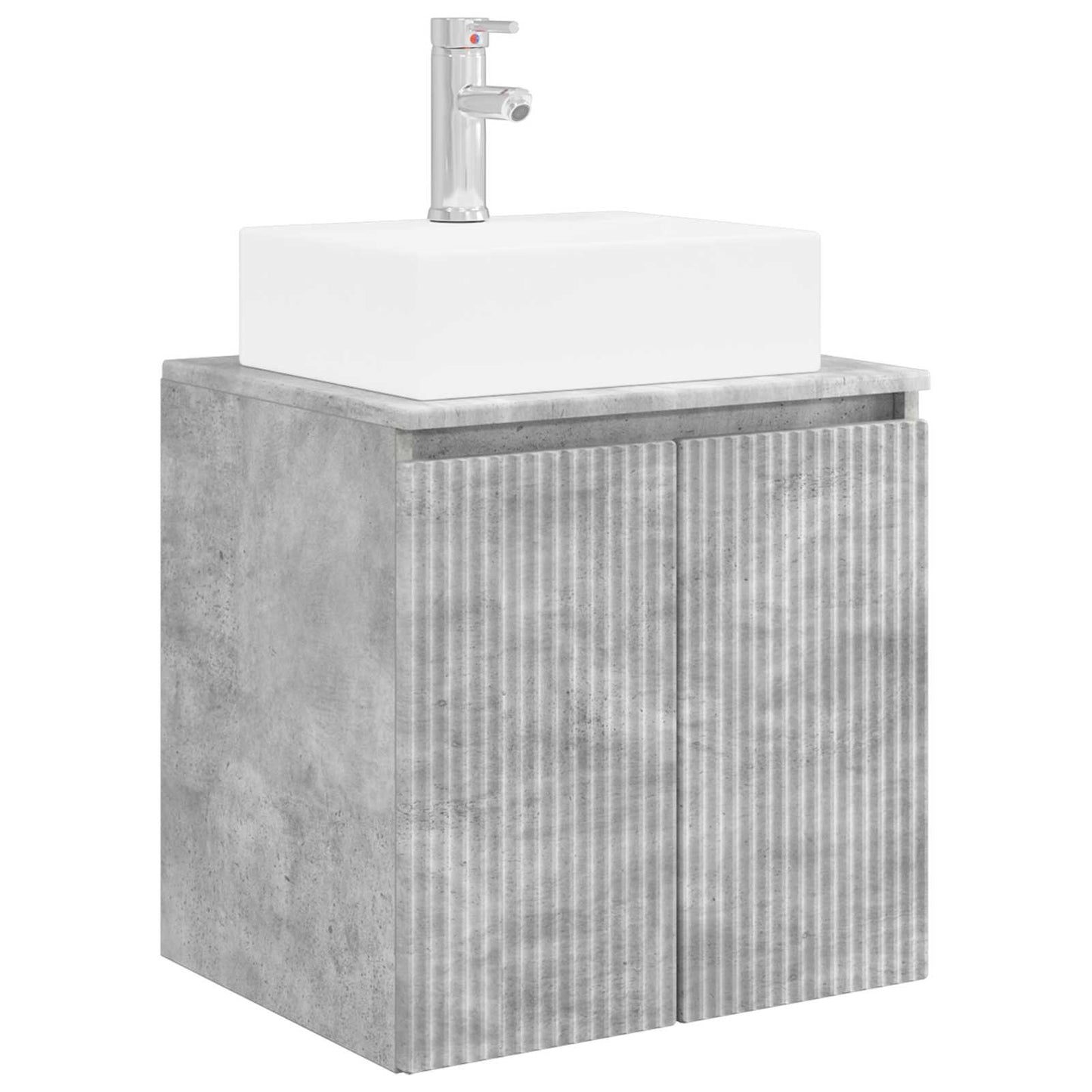 Bathroom Cabinet Set 3 pcs Concrete Grey 49.5 x 41 x 62.5 cm