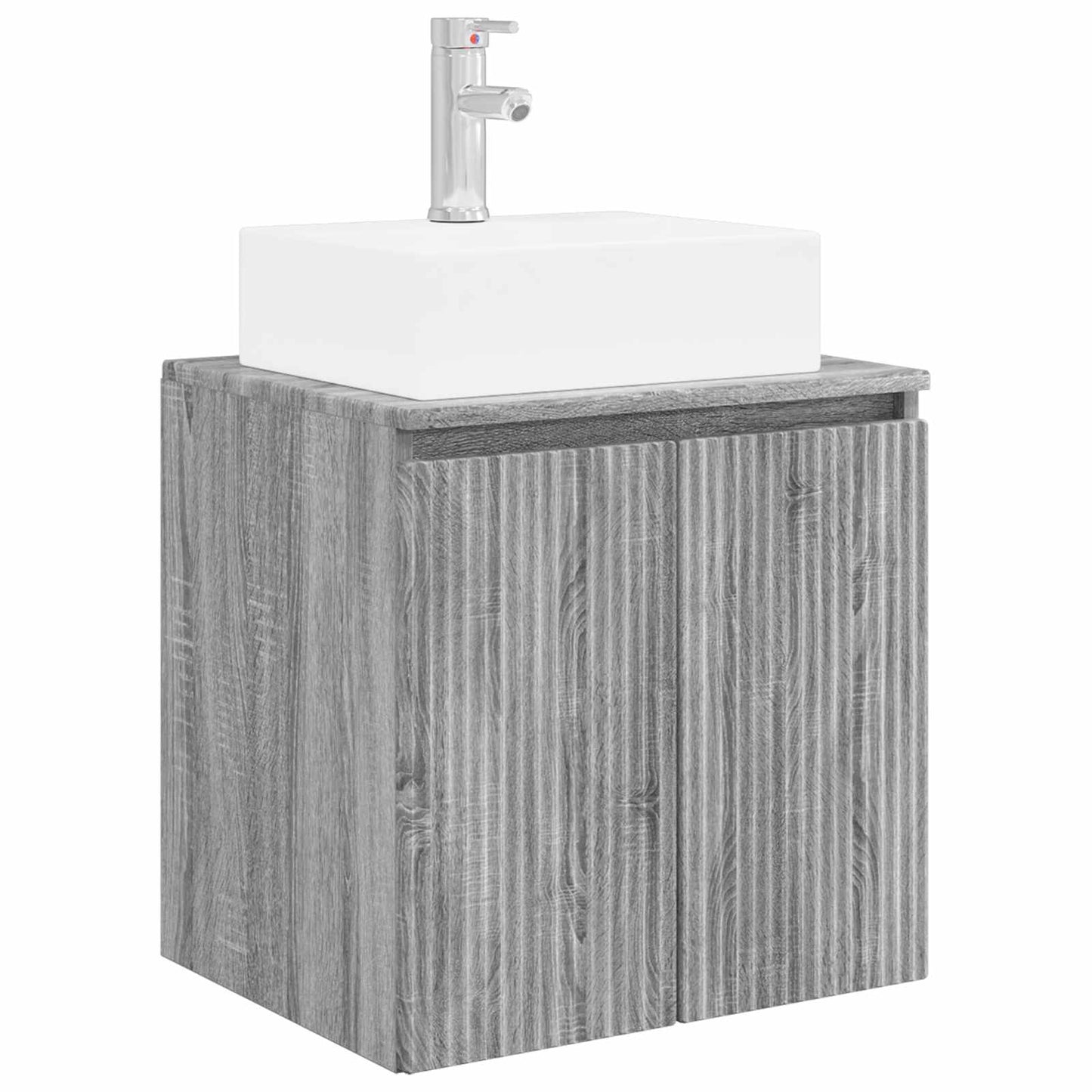Bathroom Cabinet Set 3 pcs Grey Sonoma 49.5 x 41 x 62.5 cm