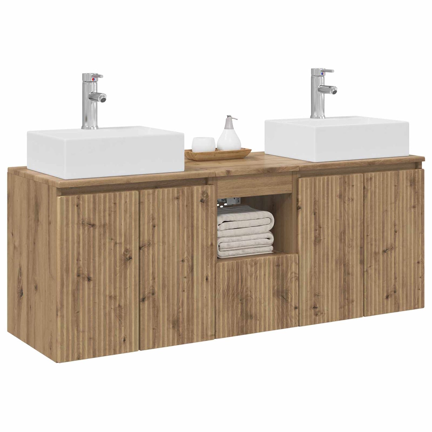 Bathroom Cabinet Set 3 pcs Artisan Oak 49.5 x 41 x 62.5 cm