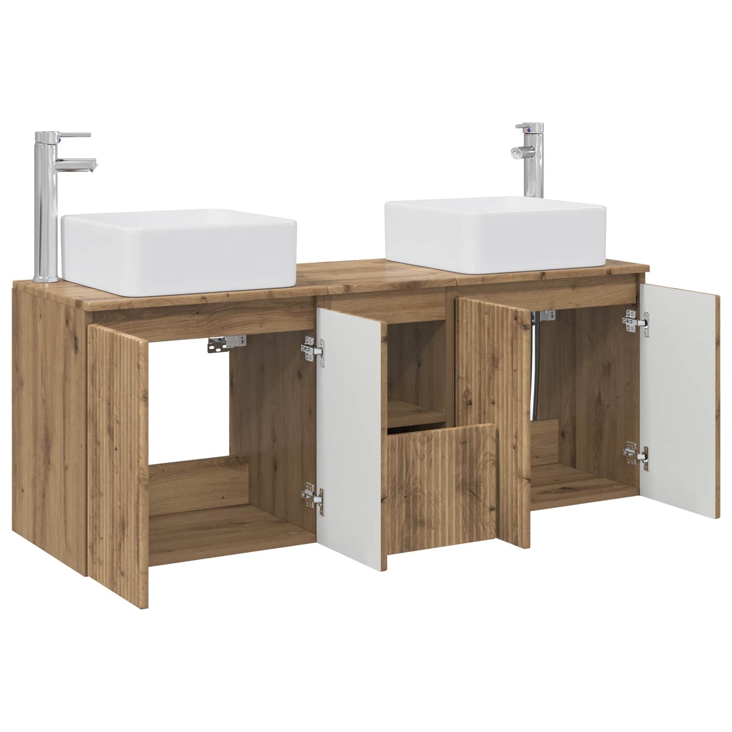 Bathroom Cabinet Set 3 pcs Artisan Oak 53 x 35 x 63 cm