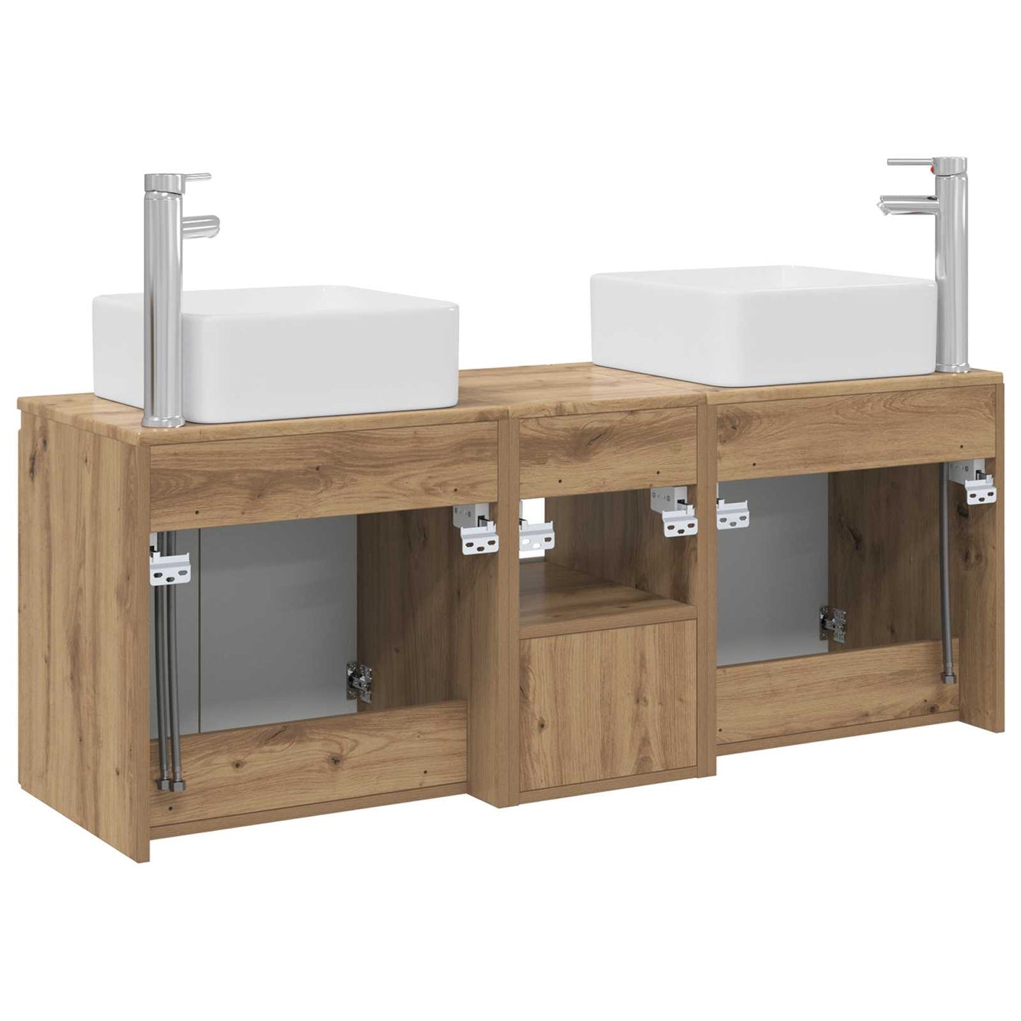 Bathroom Cabinet Set 3 pcs Artisan Oak 53 x 35 x 63 cm