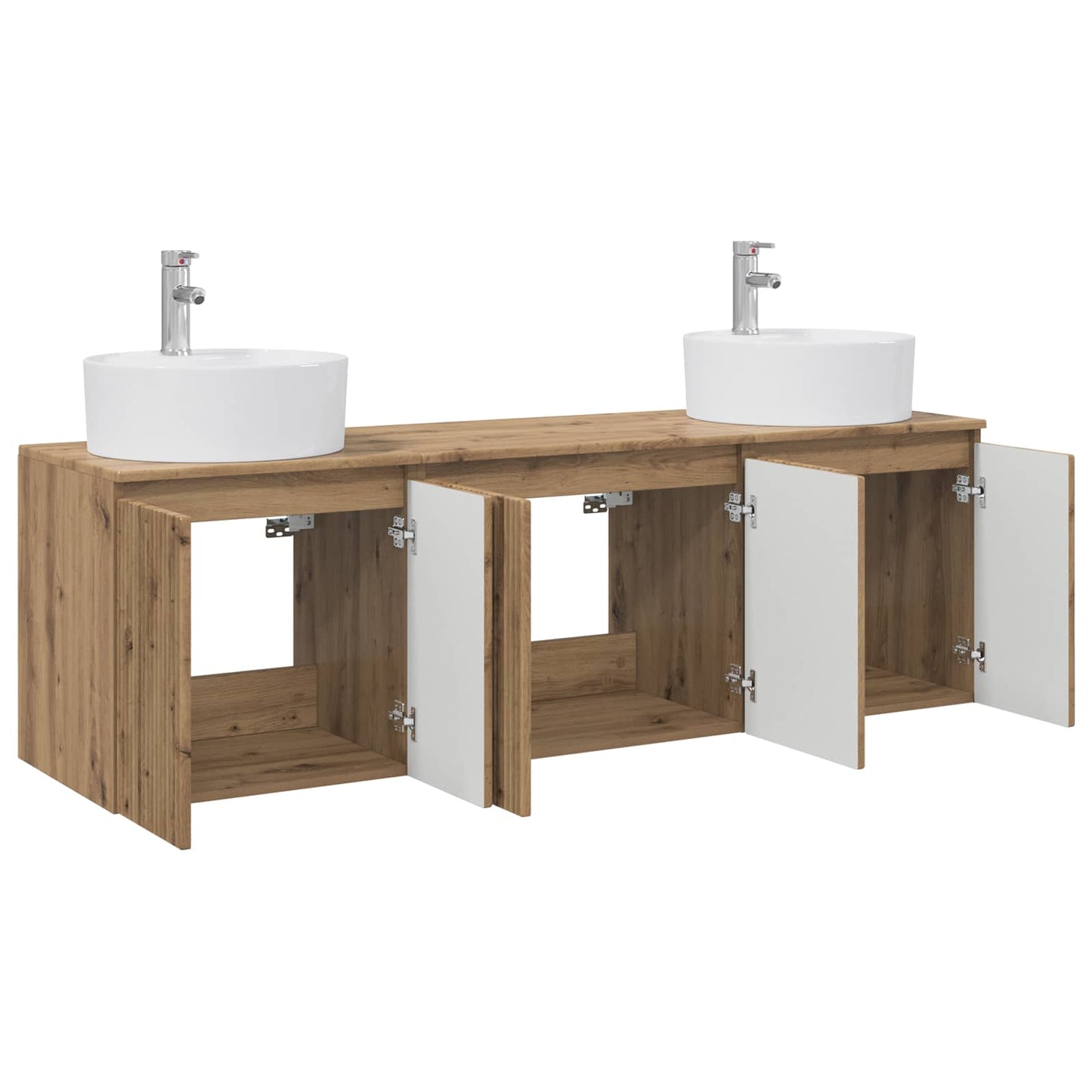 Bathroom Cabinet Set 3 pcs Artisan Oak 49.5 x 44.5 x 65 cm