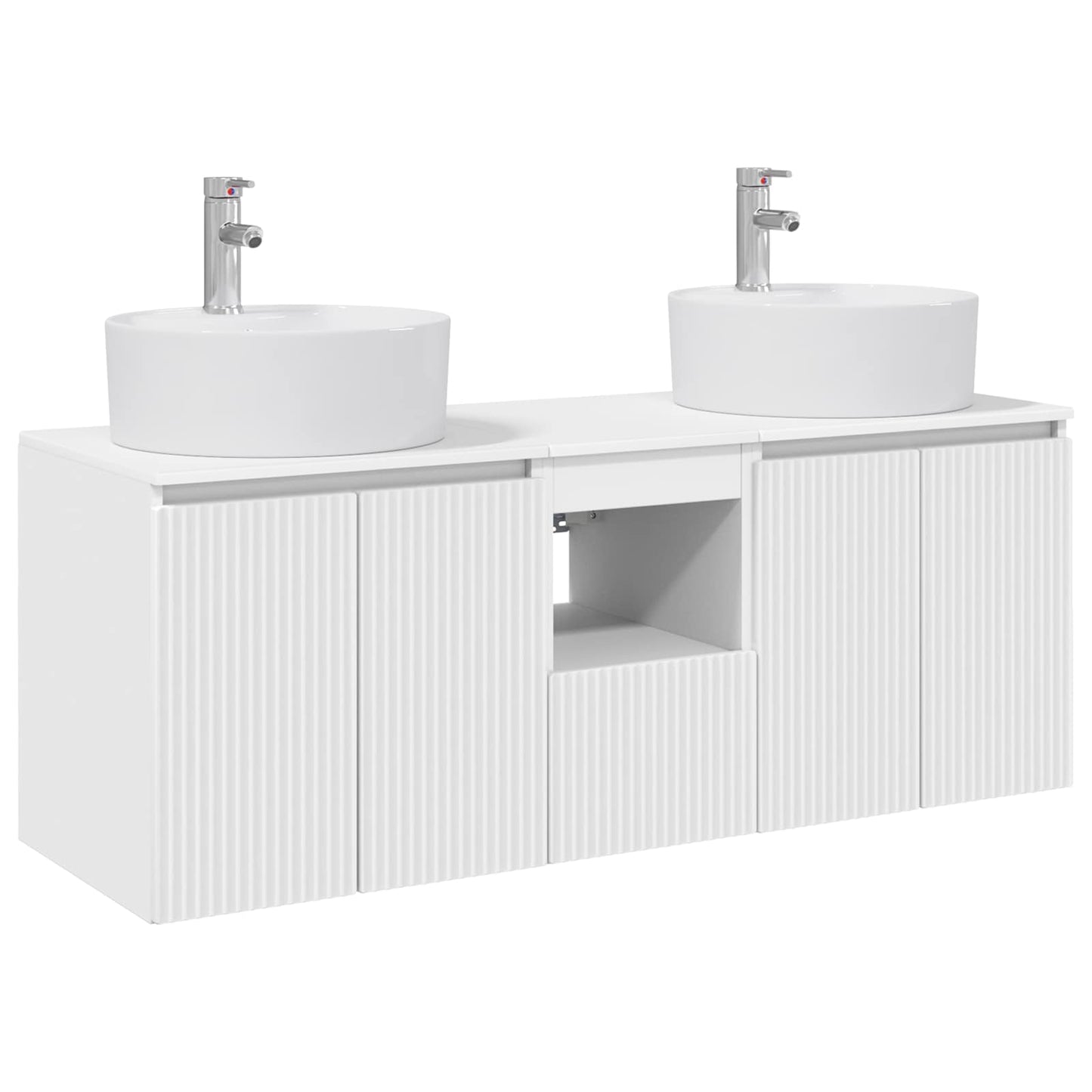 Bathroom Cabinet Set 3 pcs White 49.5 x 44.5 x 65 cm