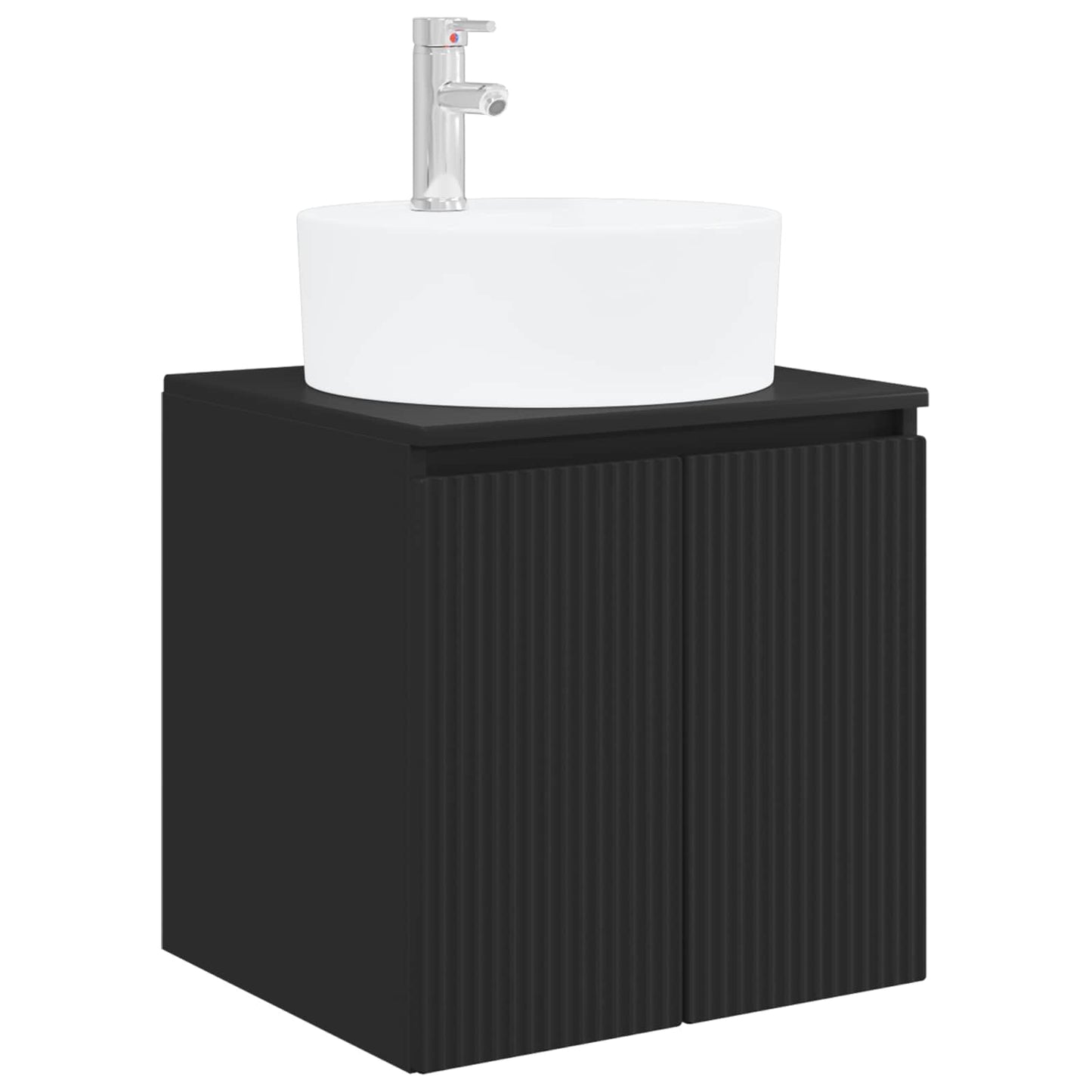 Bathroom Cabinet Set 3 pcs Black 49.5 x 44.5 x 65 cm