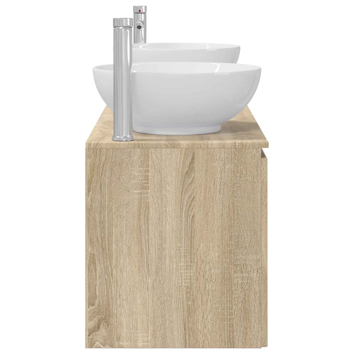 Bathroom Cabinet Set 3 pcs Sonoma Oak 49.5 x 44.5 x 65 cm