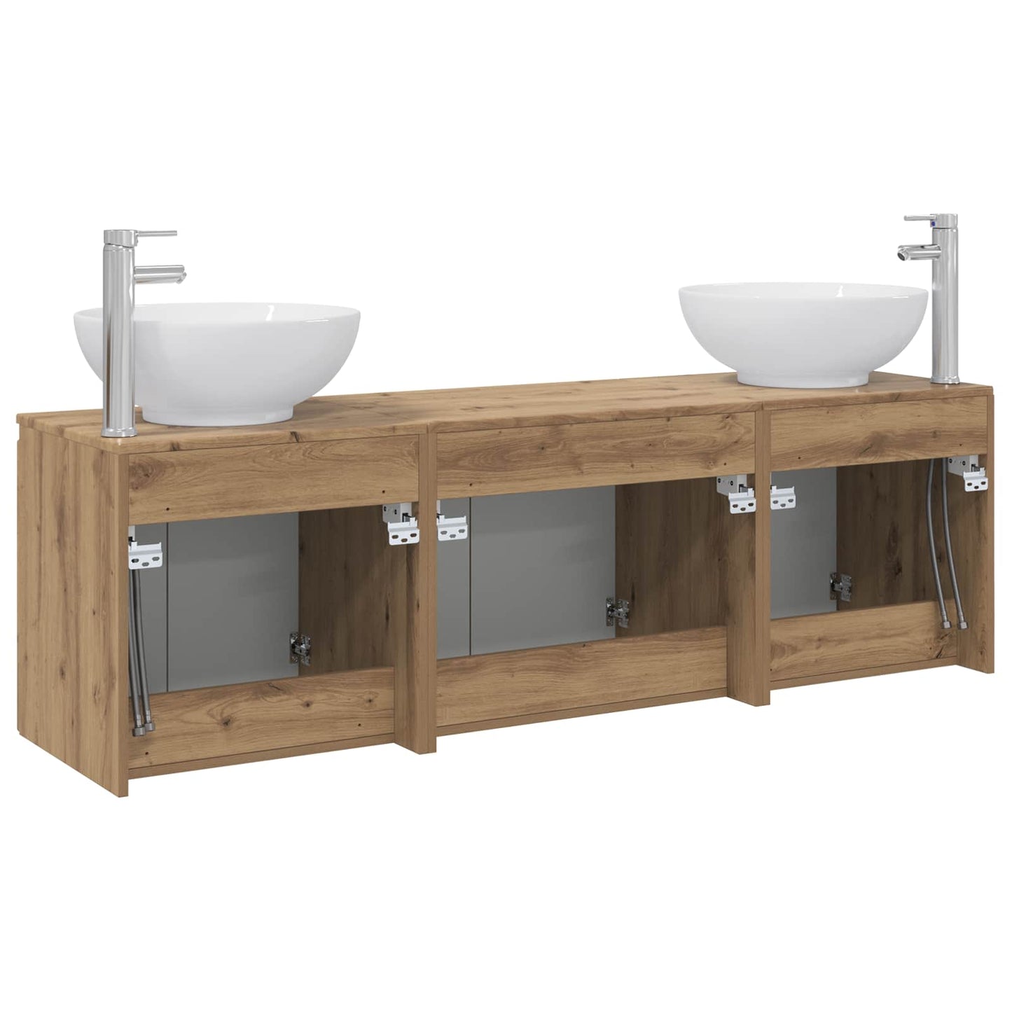 Bathroom Cabinet Set 3 pcs Artisan Oak 49.5 x 44.5 x 65 cm