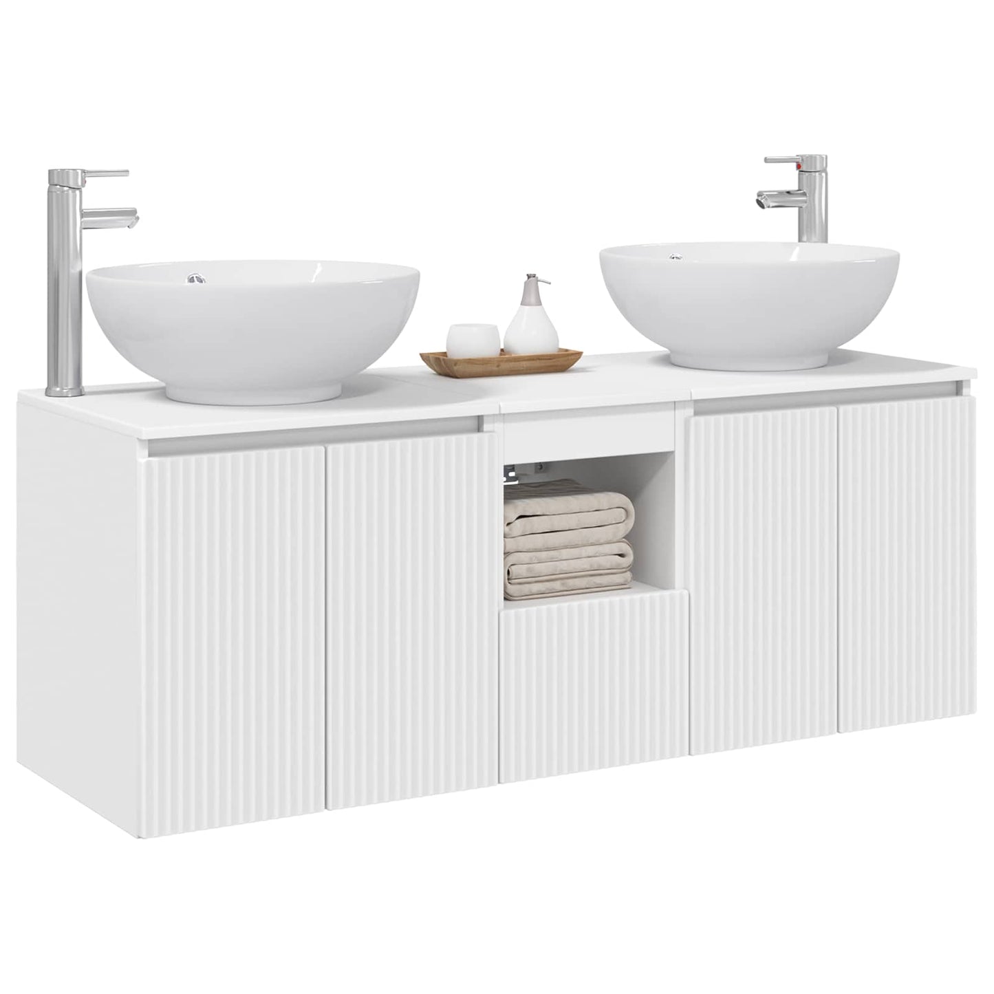 Bathroom Cabinet Set 3 pcs White 49.5 x 44.5 x 65 cm