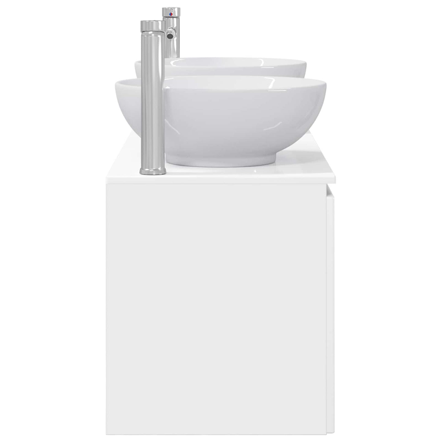 Bathroom Cabinet Set 3 pcs High Gloss White 49.5 x 44.5 x 65 cm