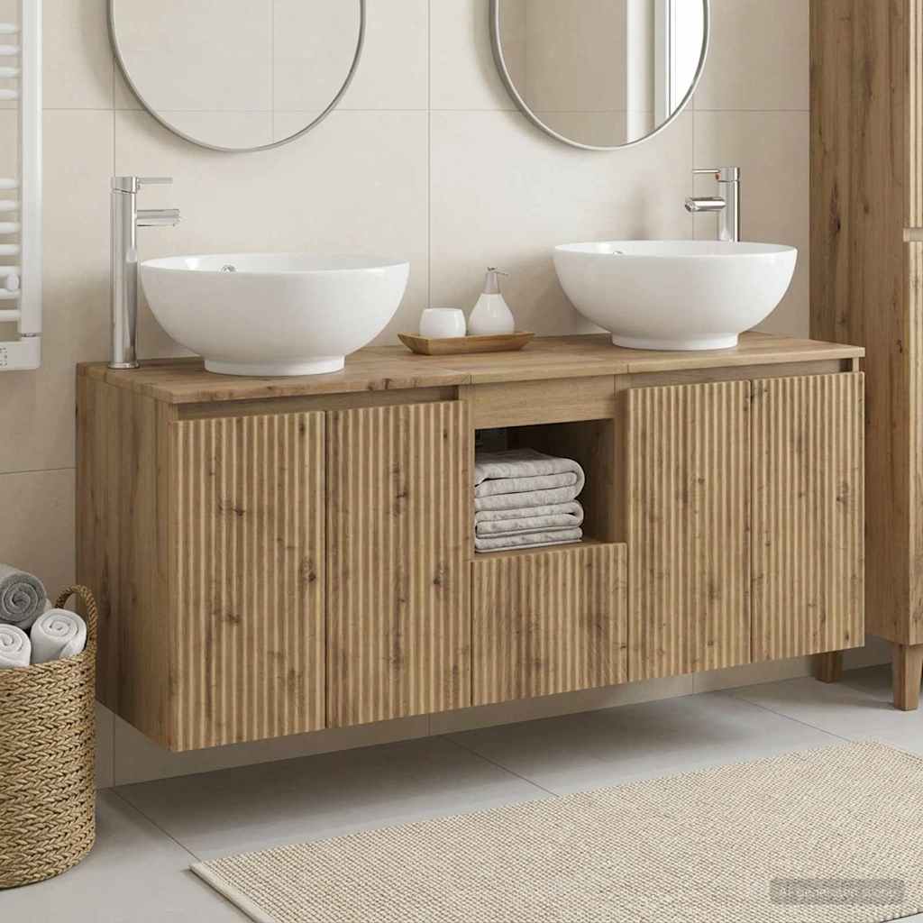 Bathroom Cabinet Set 3 pcs Artisan Oak 49.5 x 44.5 x 65 cm