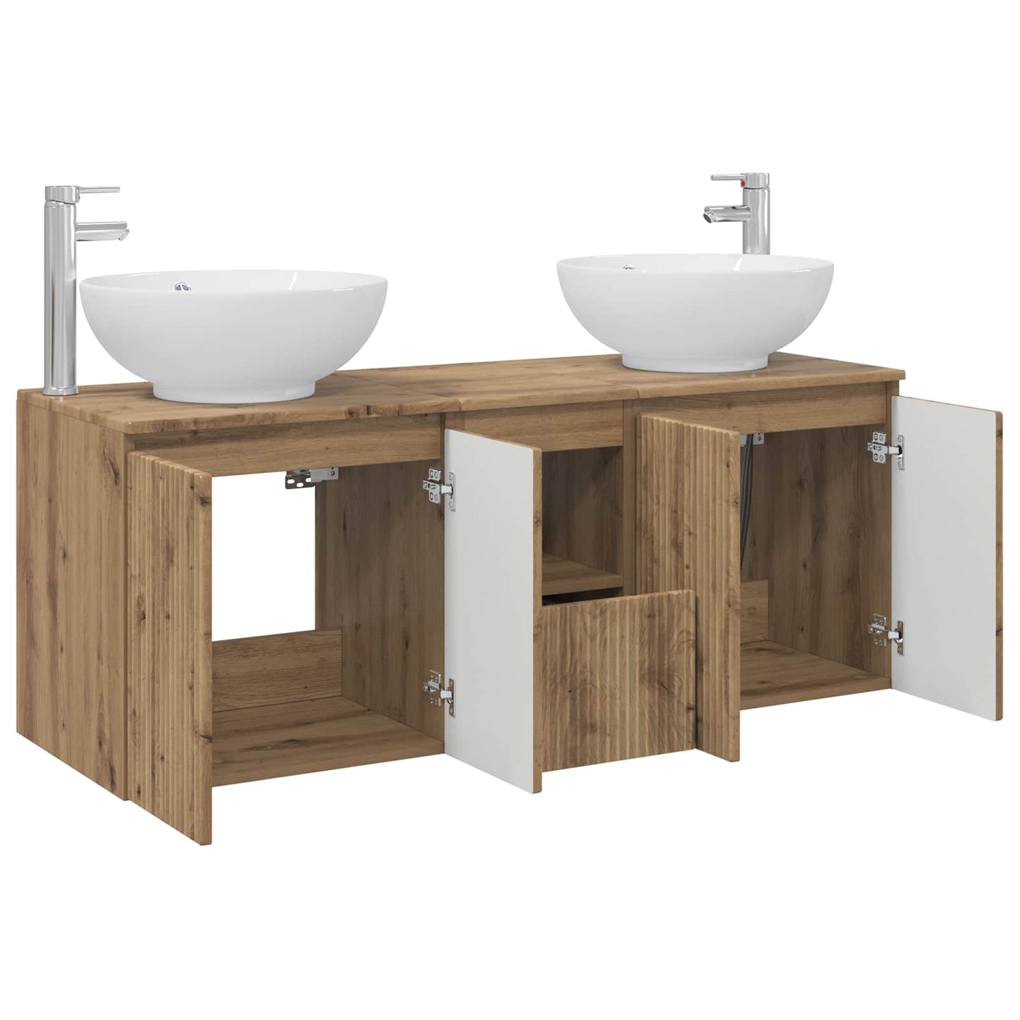Bathroom Cabinet Set 3 pcs Artisan Oak 49.5 x 44.5 x 65 cm