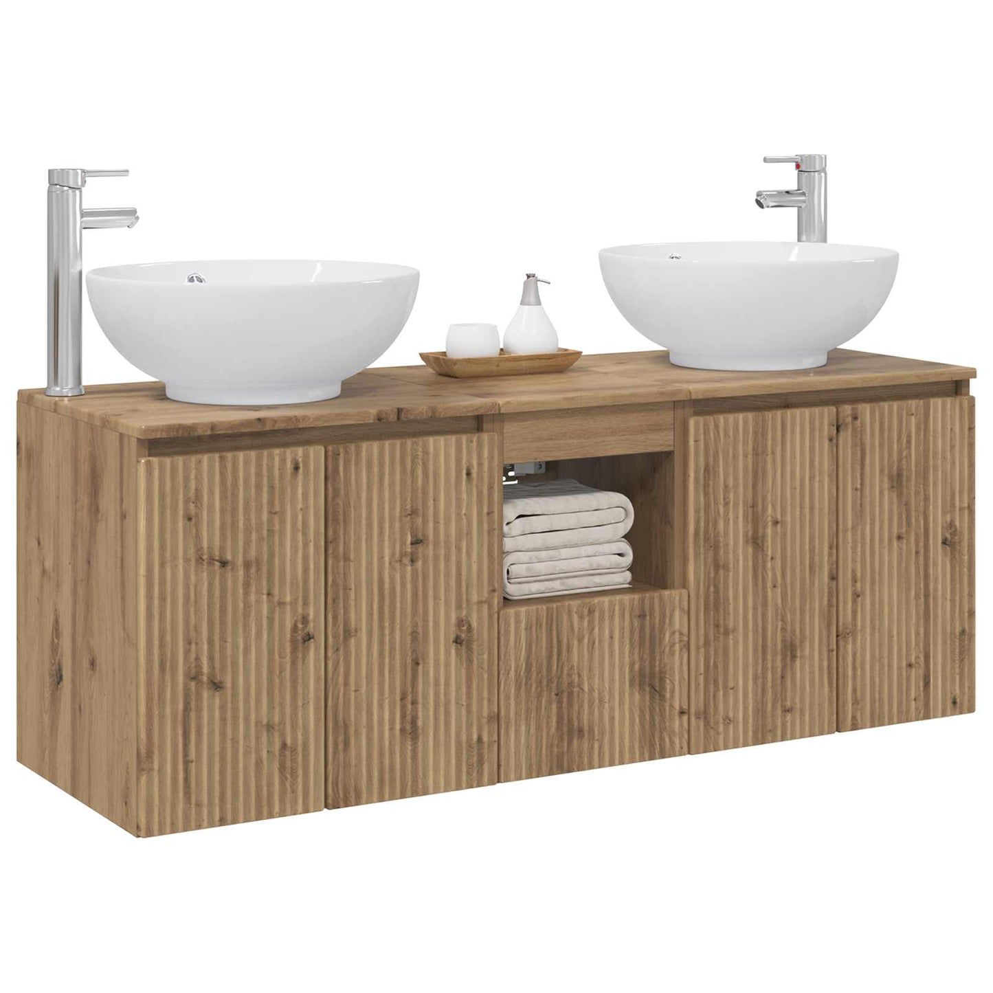 Bathroom Cabinet Set 3 pcs Artisan Oak 49.5 x 44.5 x 65 cm