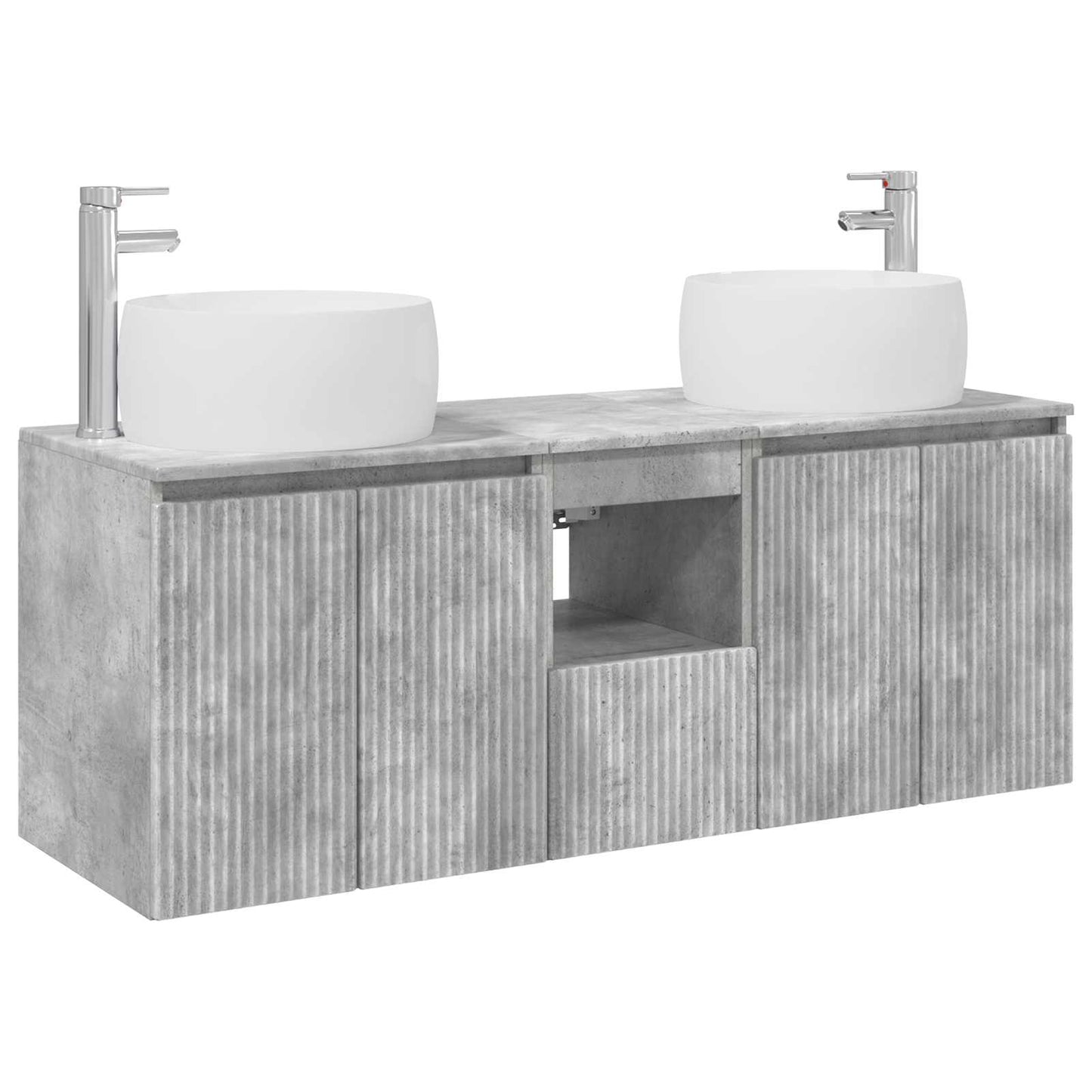 Bathroom Cabinet Set 3 pcs Concrete Grey 49.5 x 44.5 x 66 cm