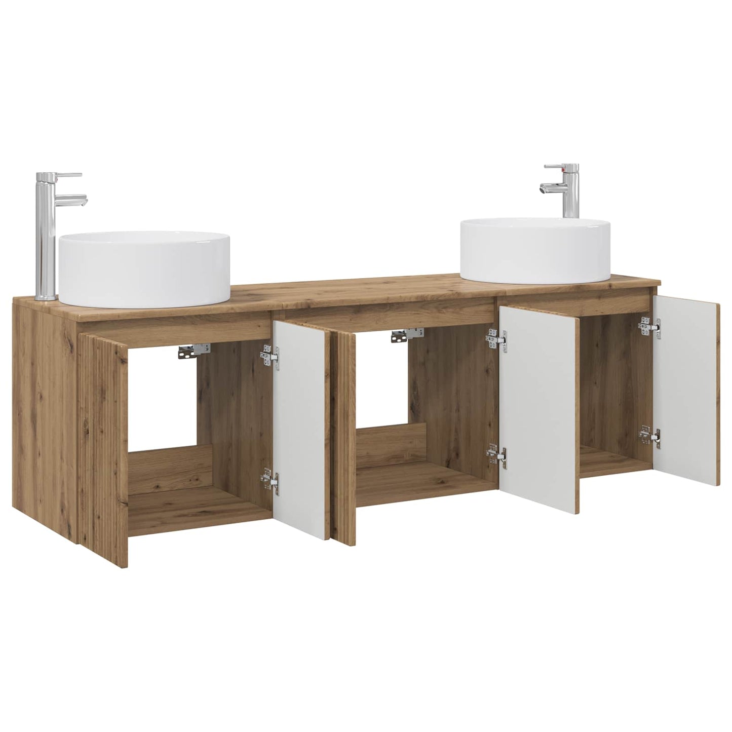Bathroom Cabinet Set 3 pcs Artisan Oak 49.5 x 44.5 x 65.5 cm