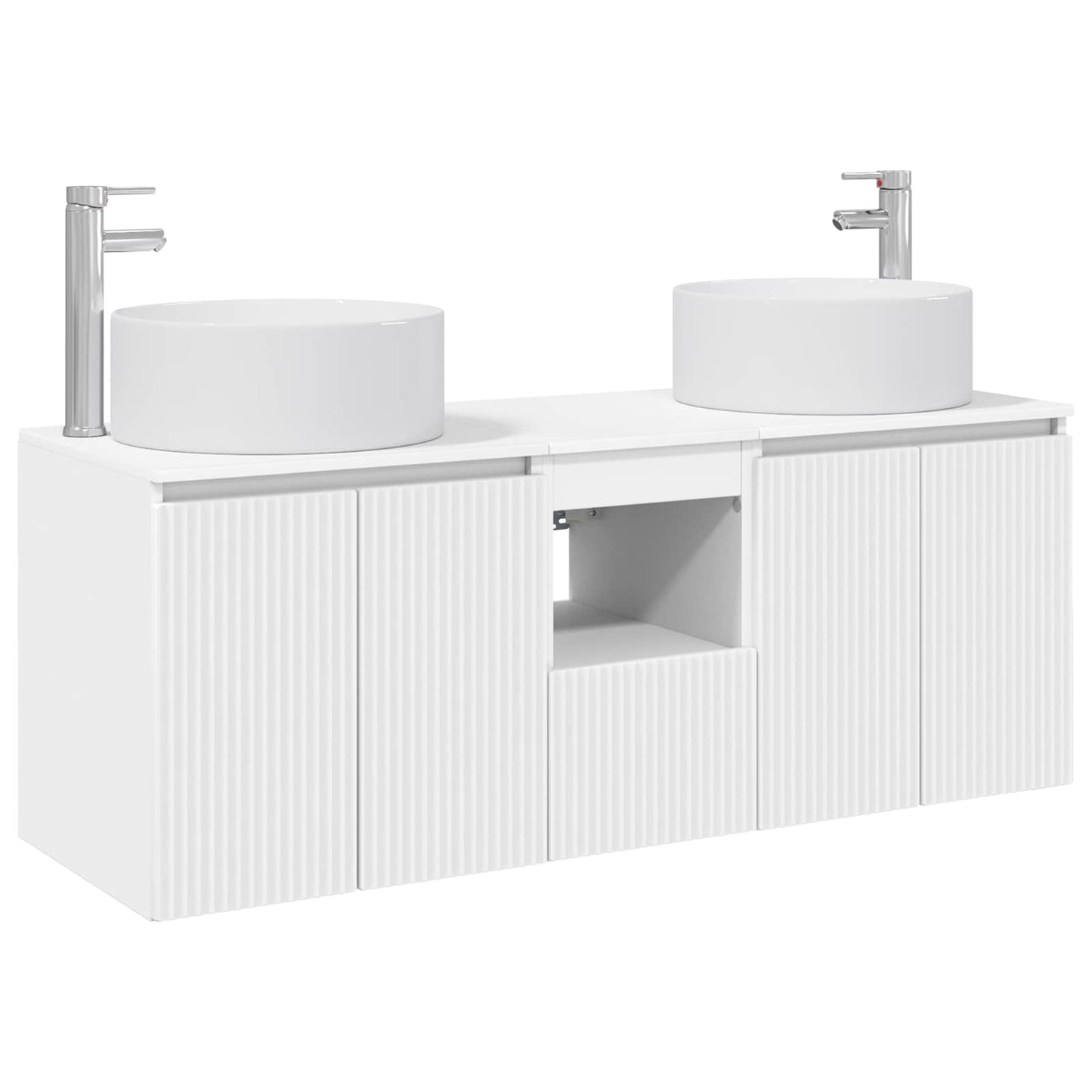 Bathroom Cabinet Set 3 pcs White 49.5 x 44.5 x 65.5 cm