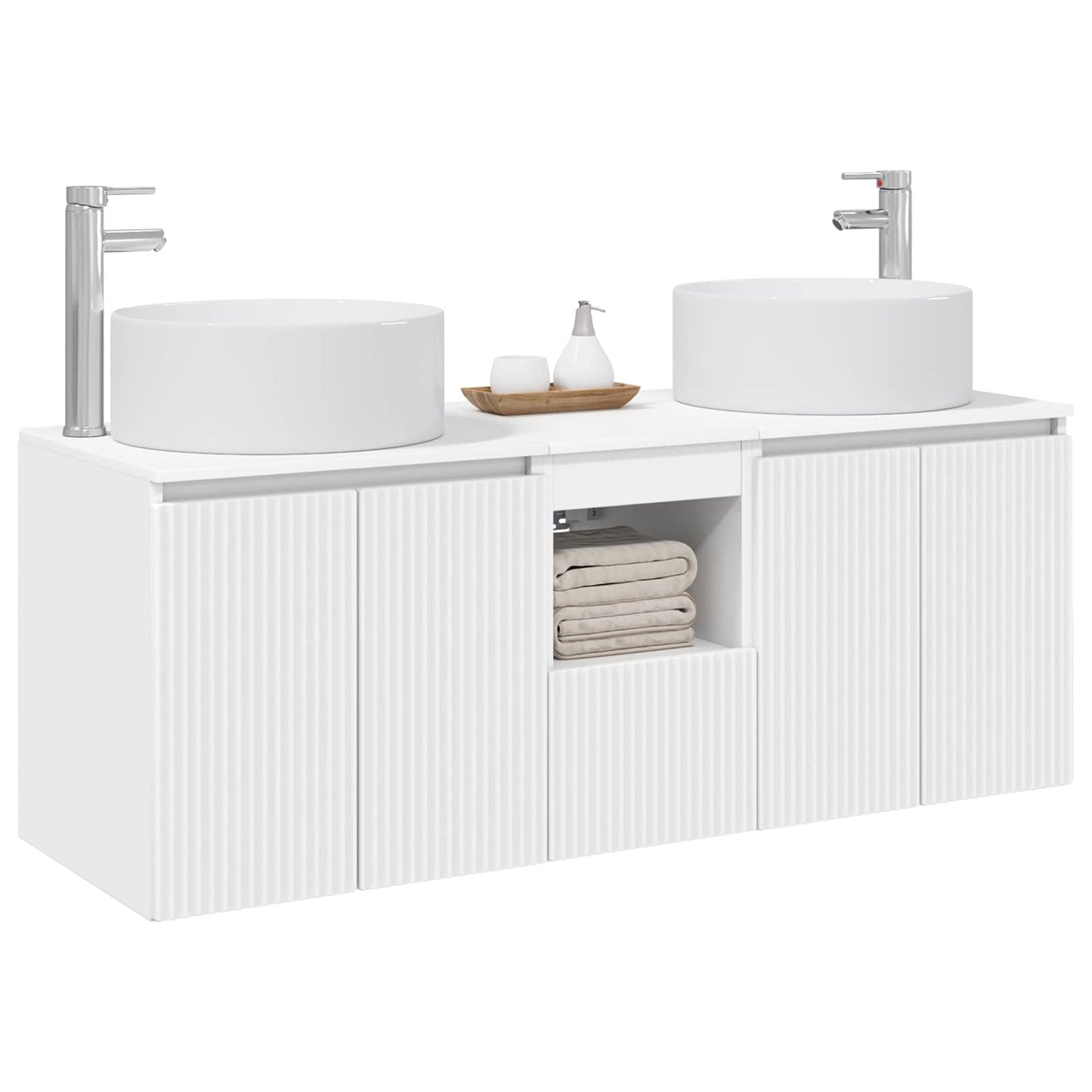 Bathroom Cabinet Set 3 pcs White 49.5 x 44.5 x 65.5 cm
