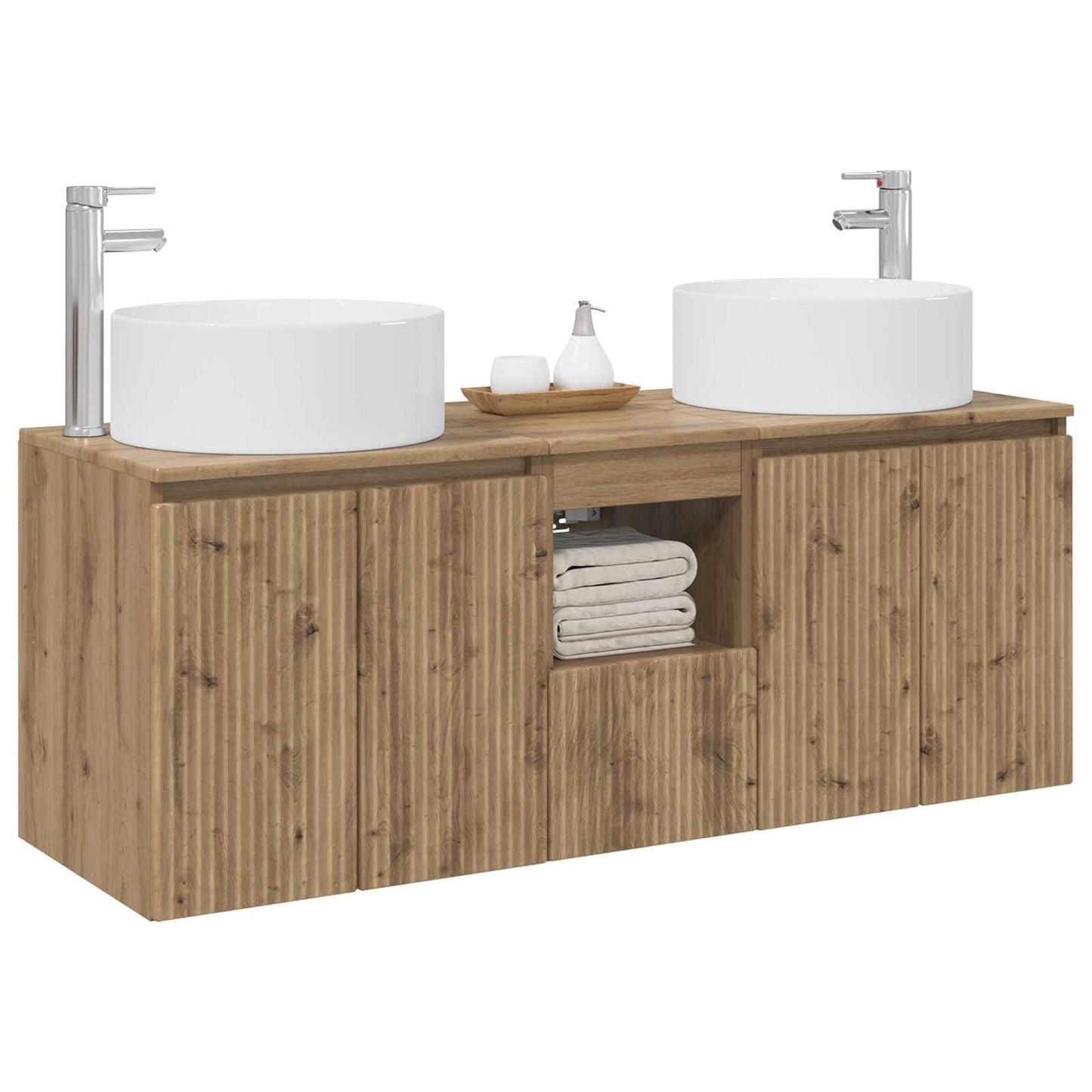 Bathroom Cabinet Set 3 pcs Artisan Oak 49.5 x 44.5 x 65.5 cm