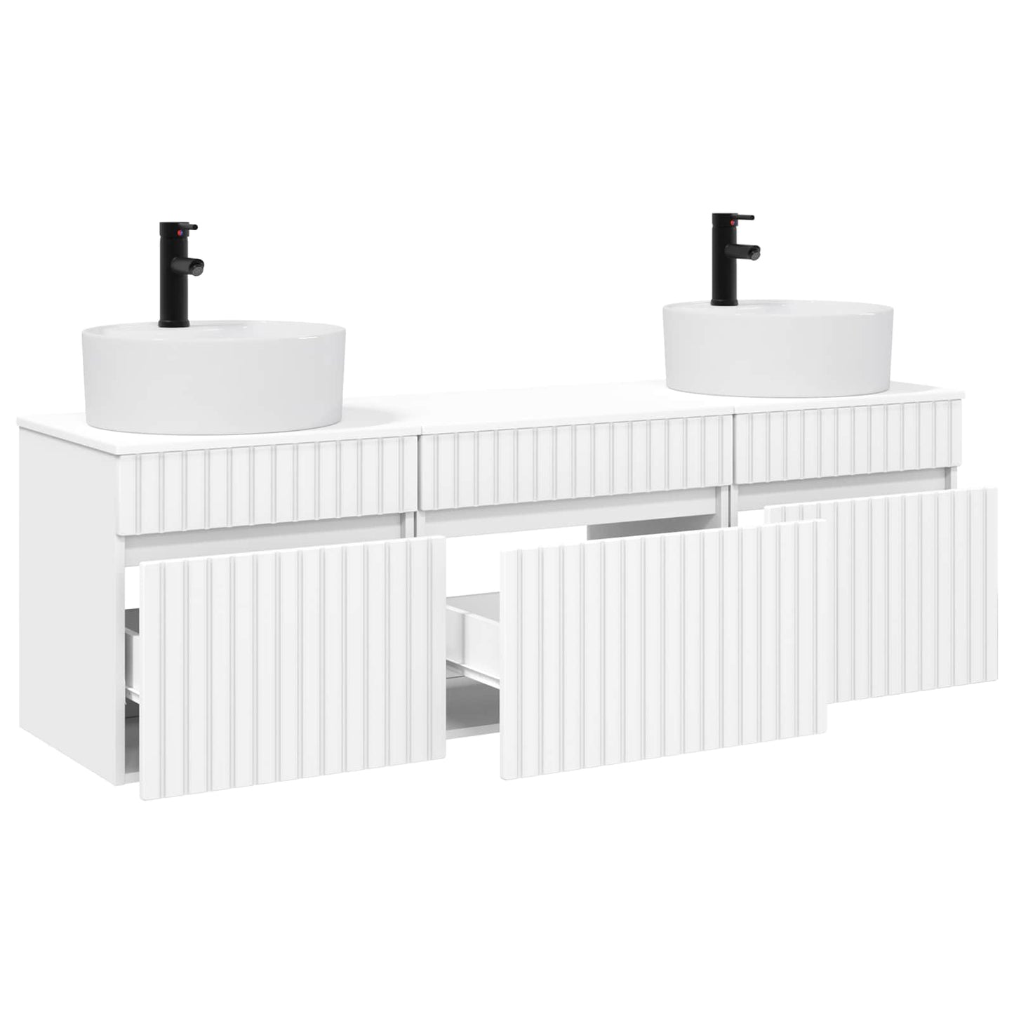 Bathroom Cabinet Set 3 pcs White 49 x 44.5 x 65 cm