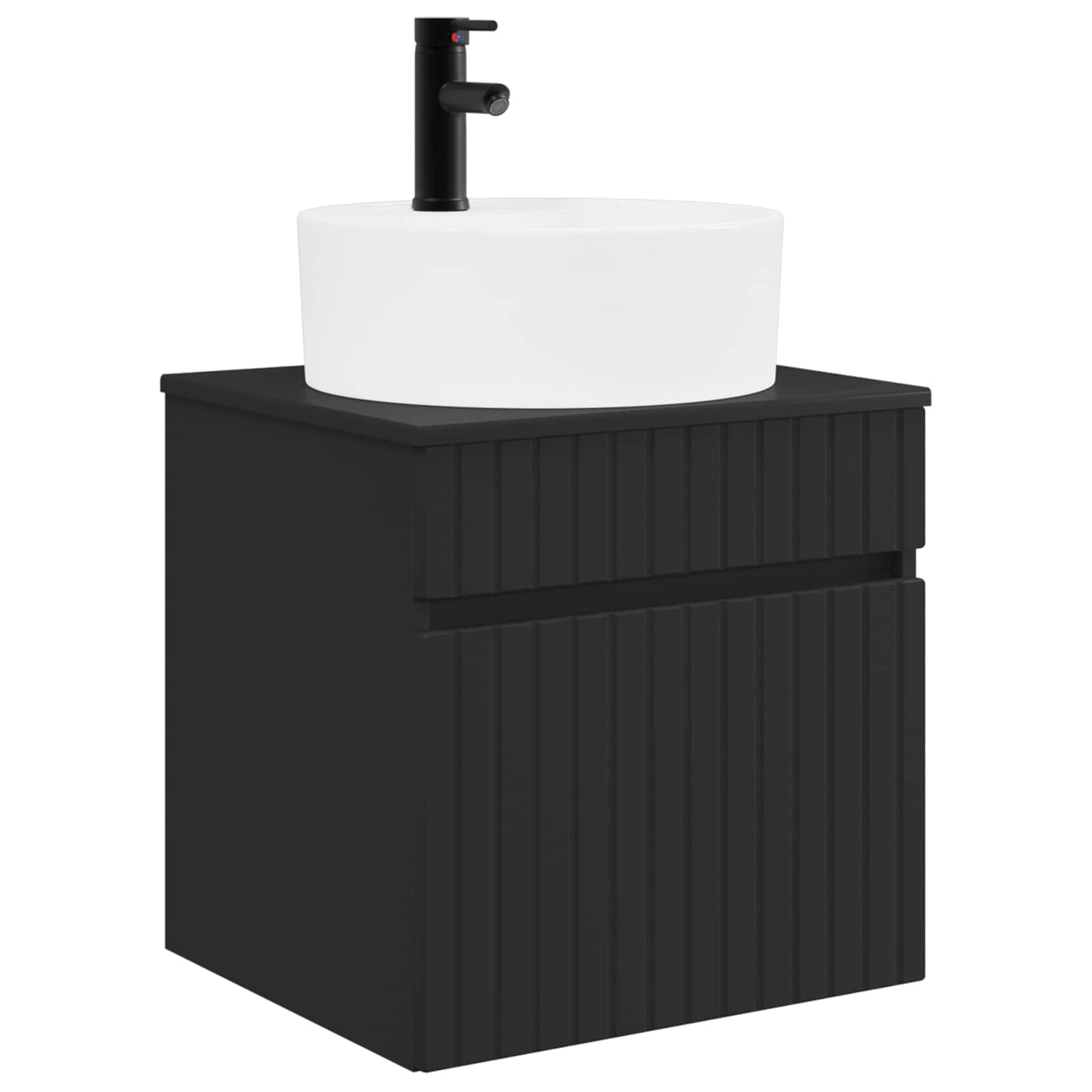 Bathroom Cabinet Set 3 pcs Black 49 x 44.5 x 65 cm