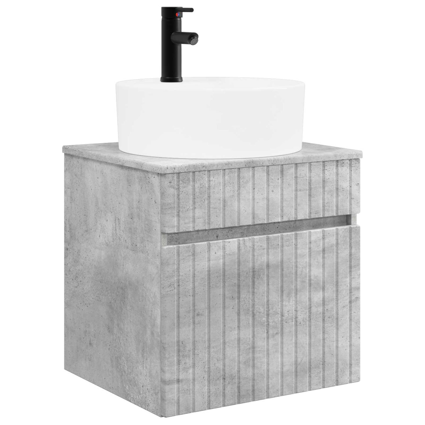 Bathroom Cabinet Set 3 pcs Concrete Grey 49 x 44.5 x 65 cm