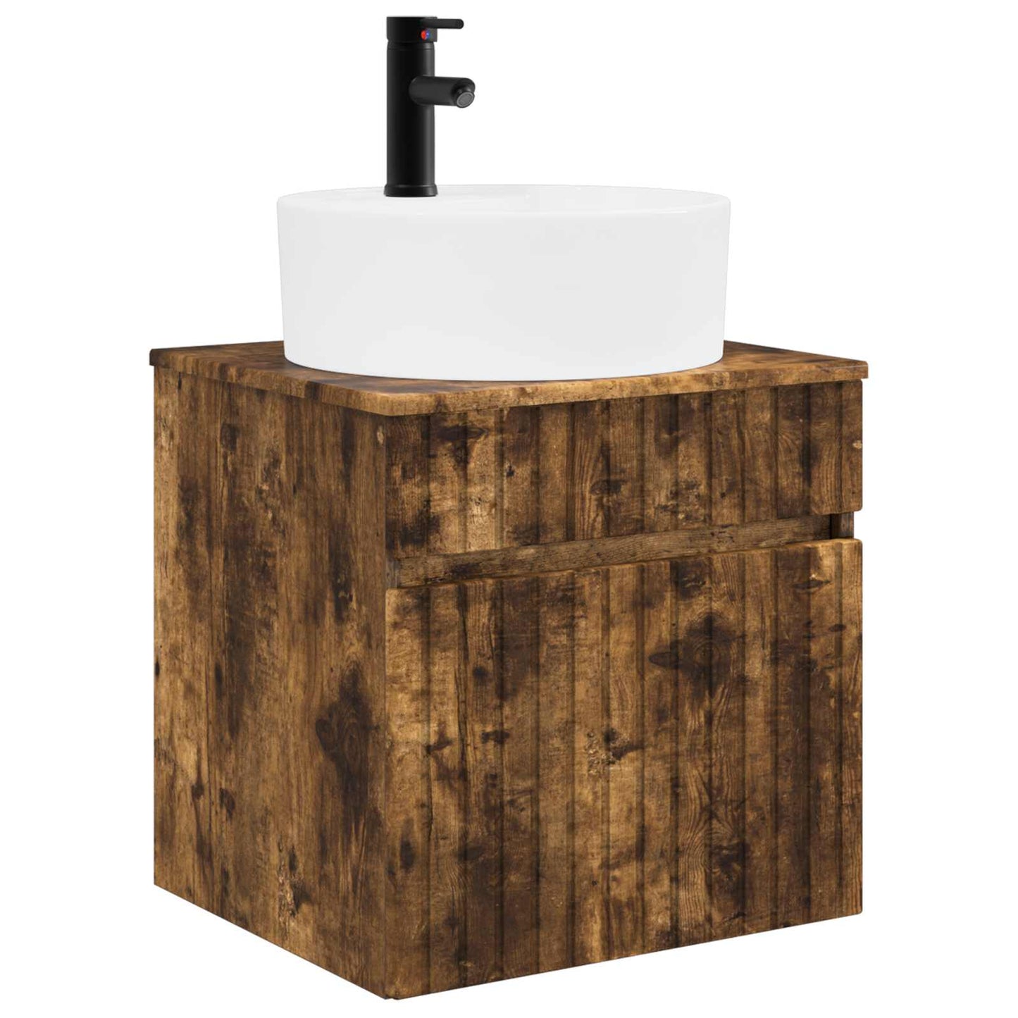 Bathroom Cabinet Set 3 pcs Smoked Oak 49 x 44.5 x 65 cm