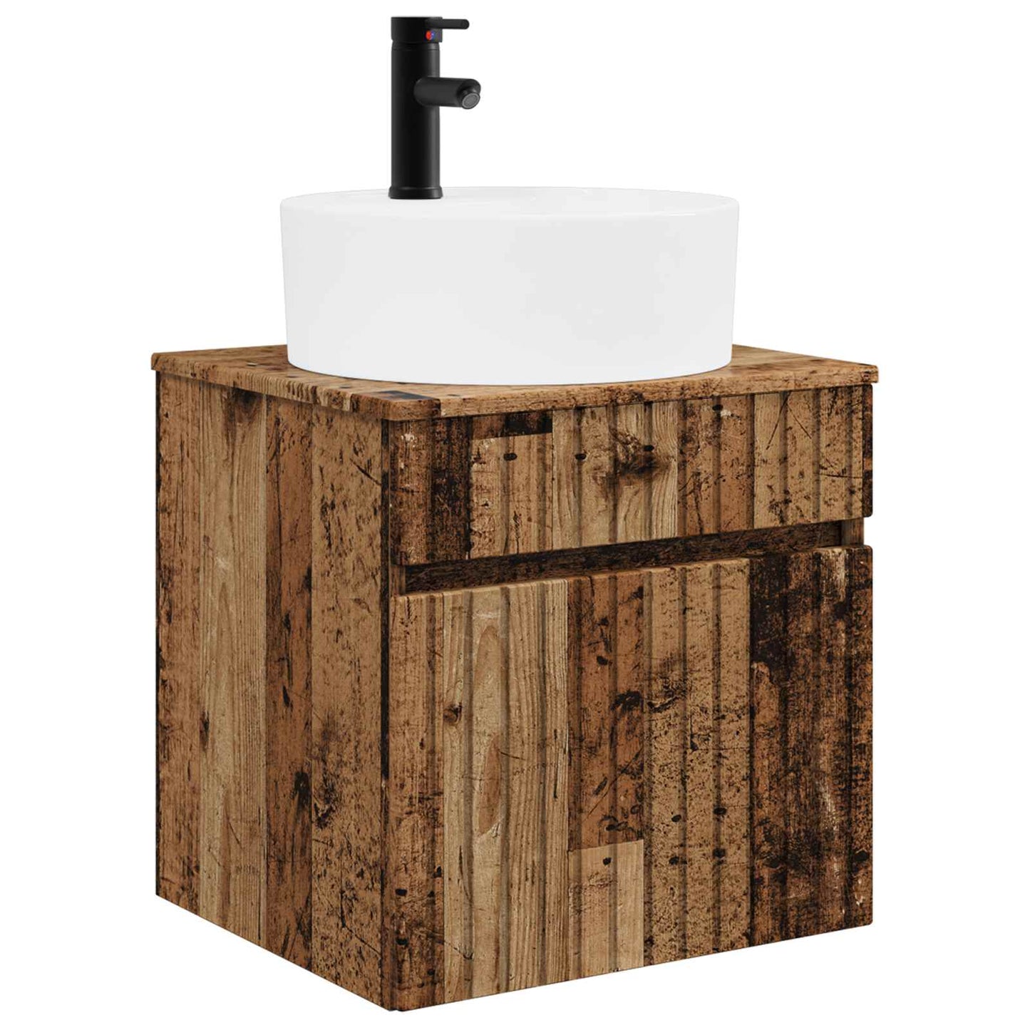 Bathroom Cabinet Set 3 pcs Old Wood 49 x 44.5 x 65 cm