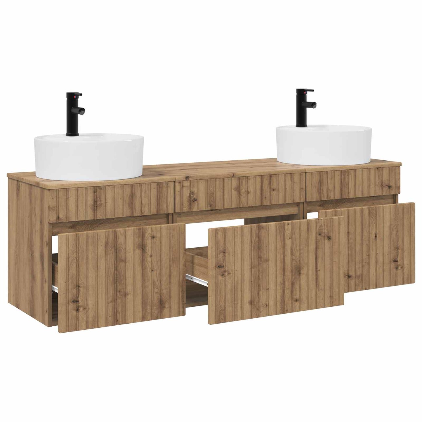 Bathroom Cabinet Set 3 pcs Artisan Oak 49 x 44.5 x 65 cm