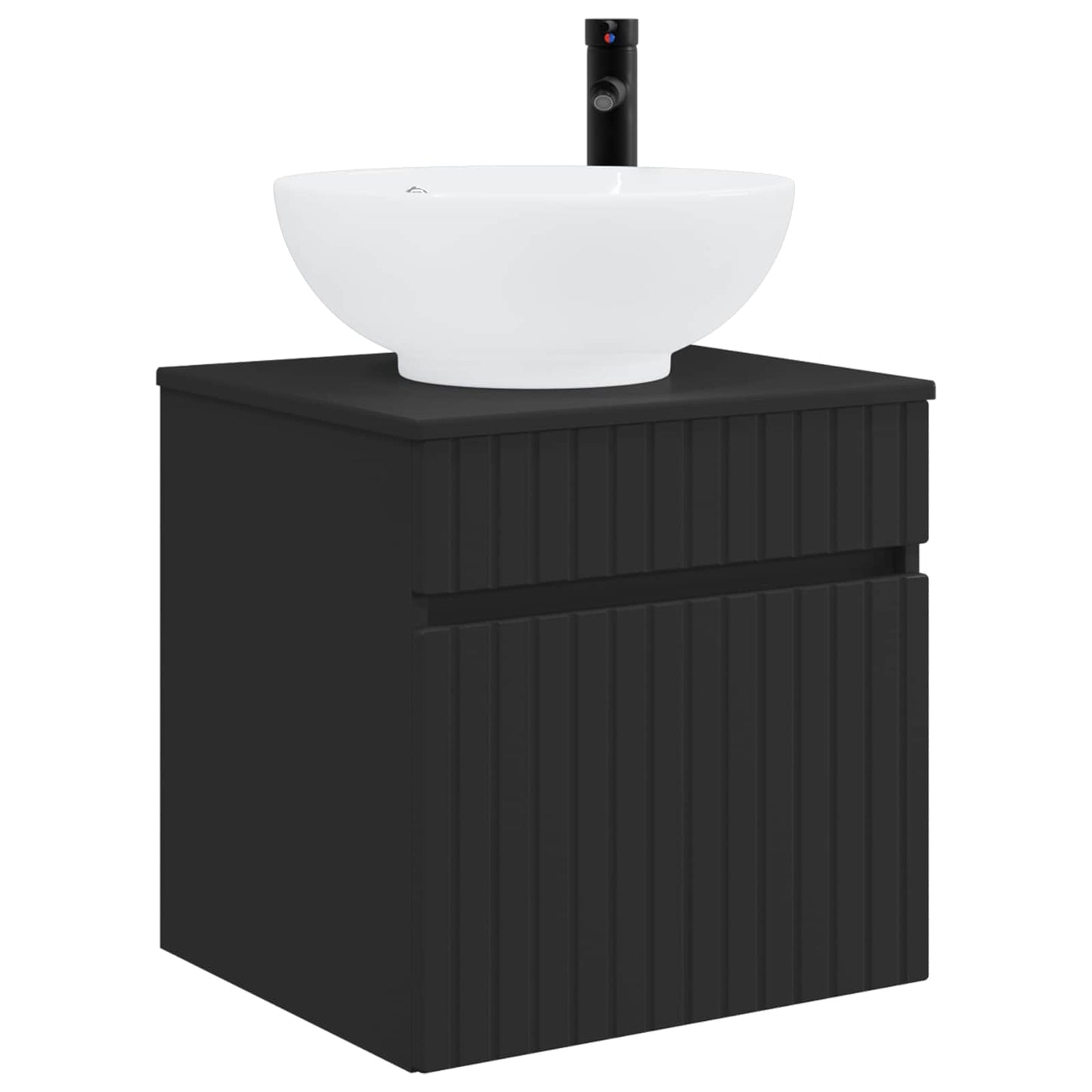 Bathroom Cabinet Set 3 pcs Black 49 x 44.5 x 66.5 cm
