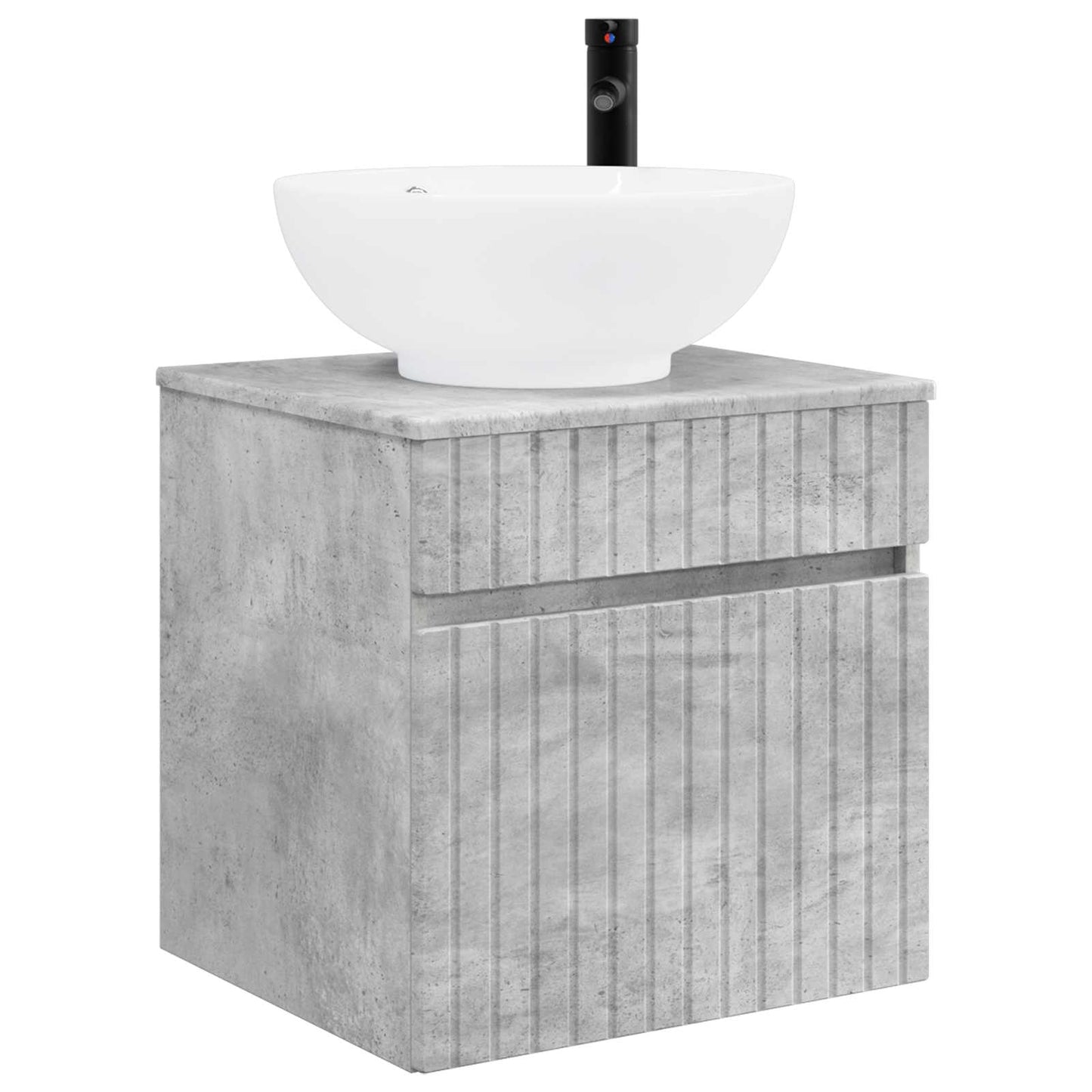 Bathroom Cabinet Set 3 pcs Concrete Grey 49 x 44.5 x 66.5 cm